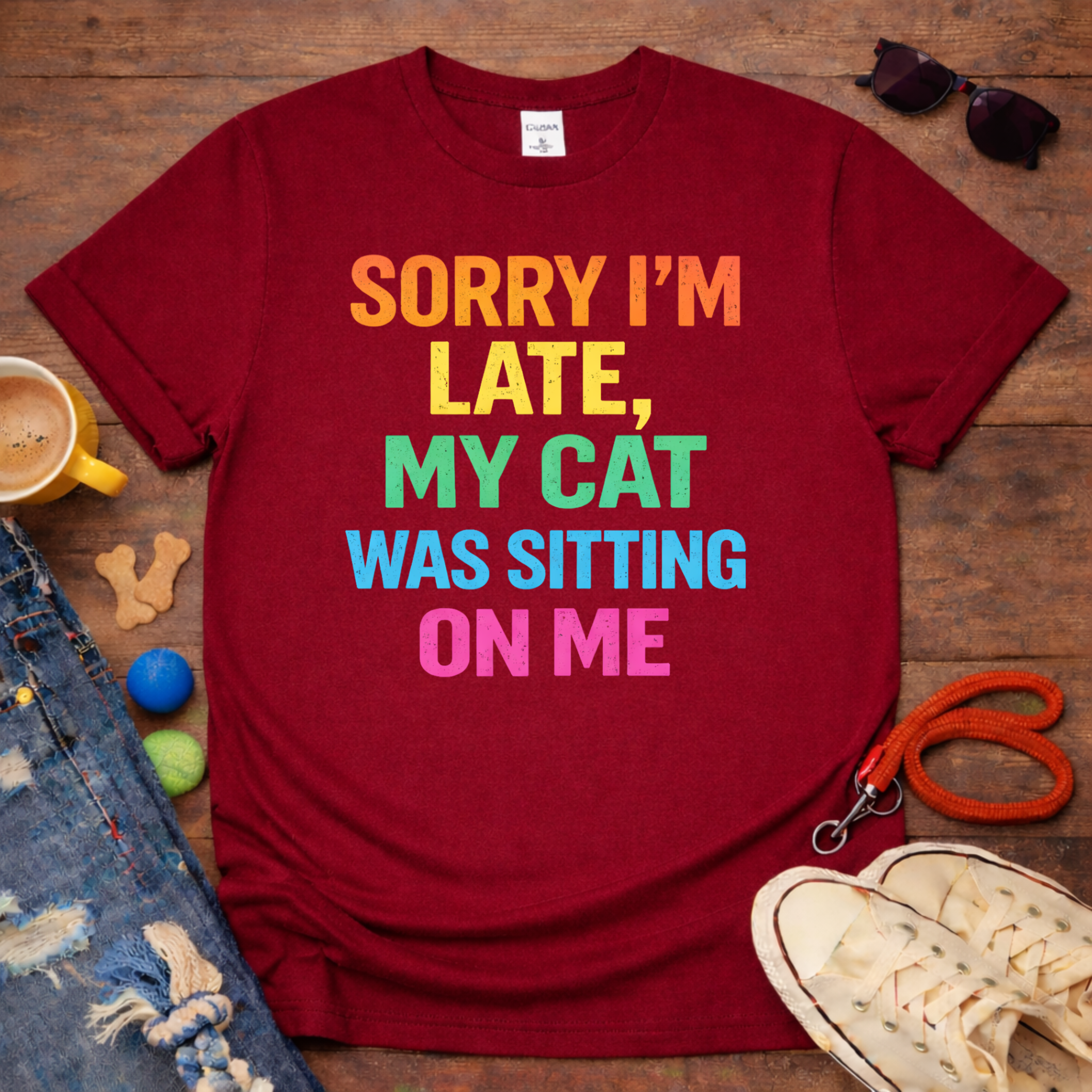 My Cat Sitting on Me T-Shirt