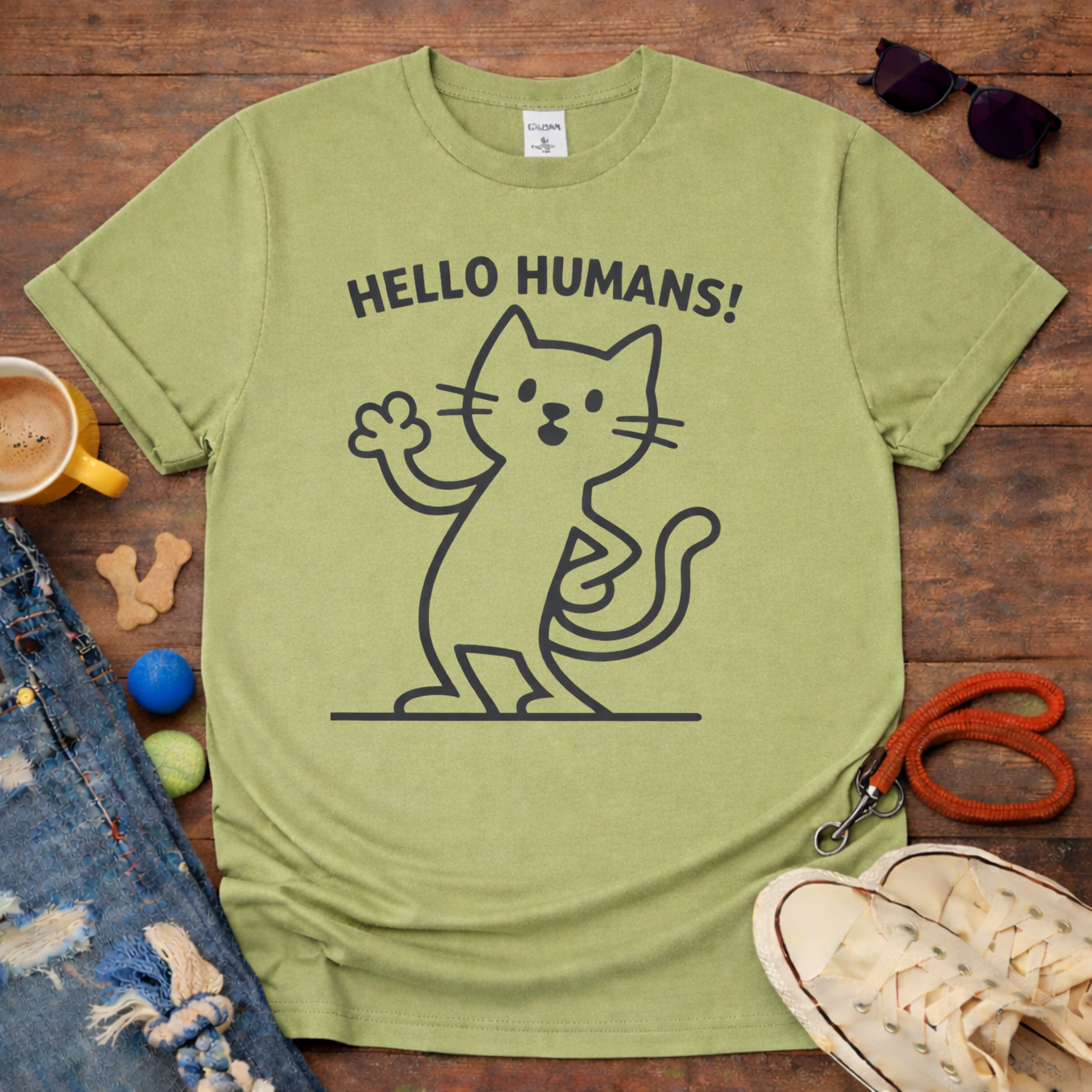 👋😺Hello Humans T-Shirt😺👋