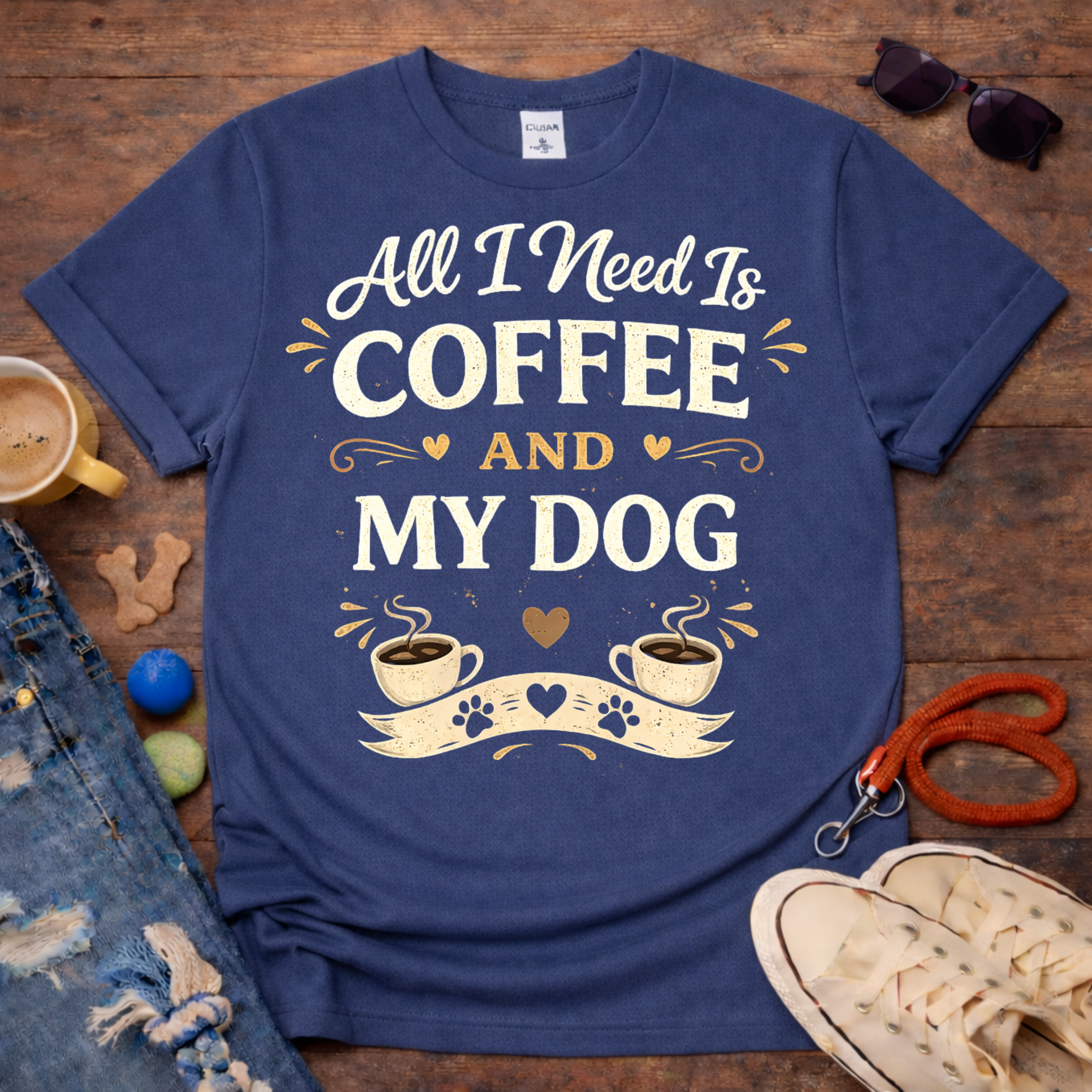 ❤️Coffee and My Dog T-Shirt❤️
