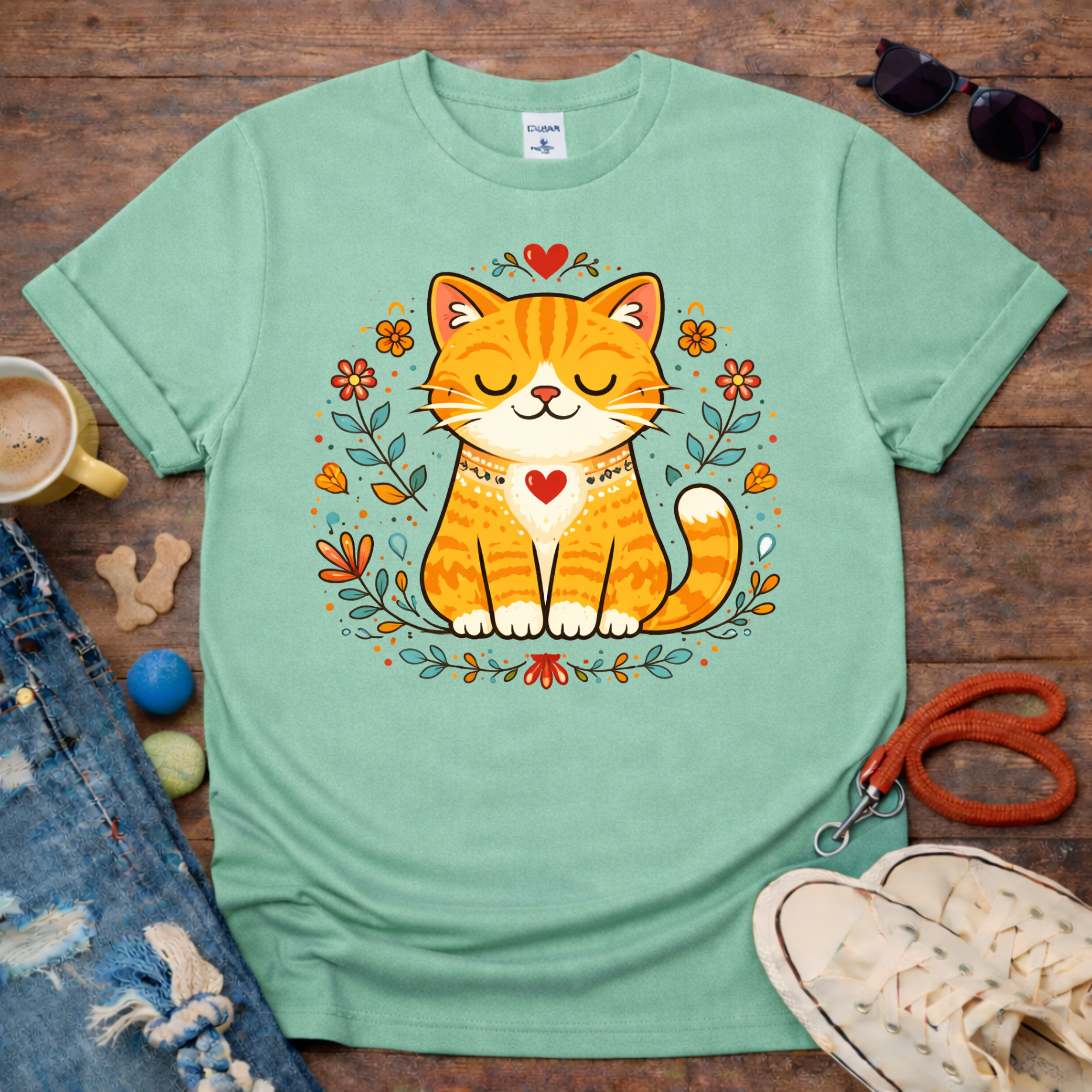 🌸Cute Flower Cat T-shirt🌸