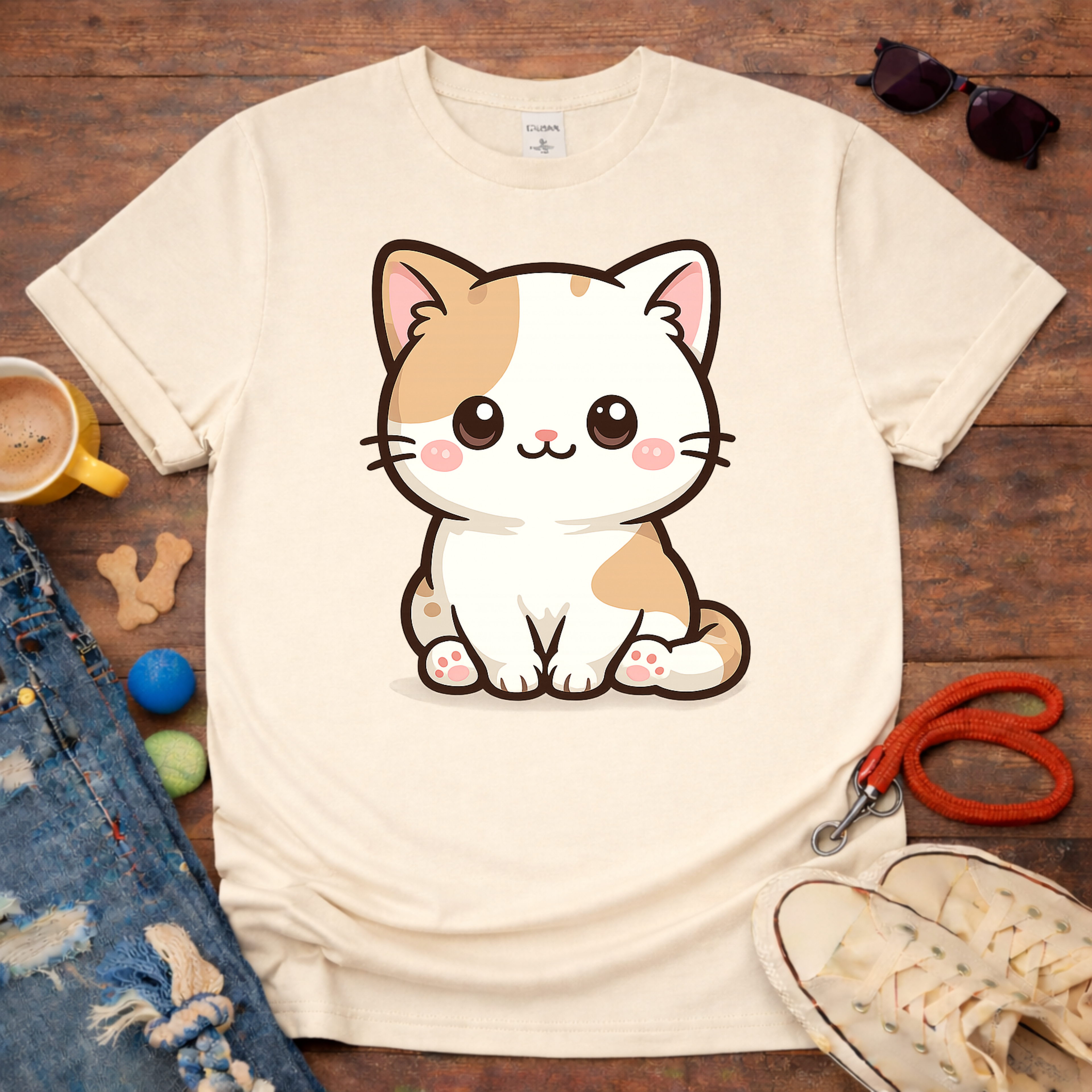 Kawaii cat T-shirt