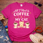 ☕❤️Coffee and My Cat T-Shirt❤️☕