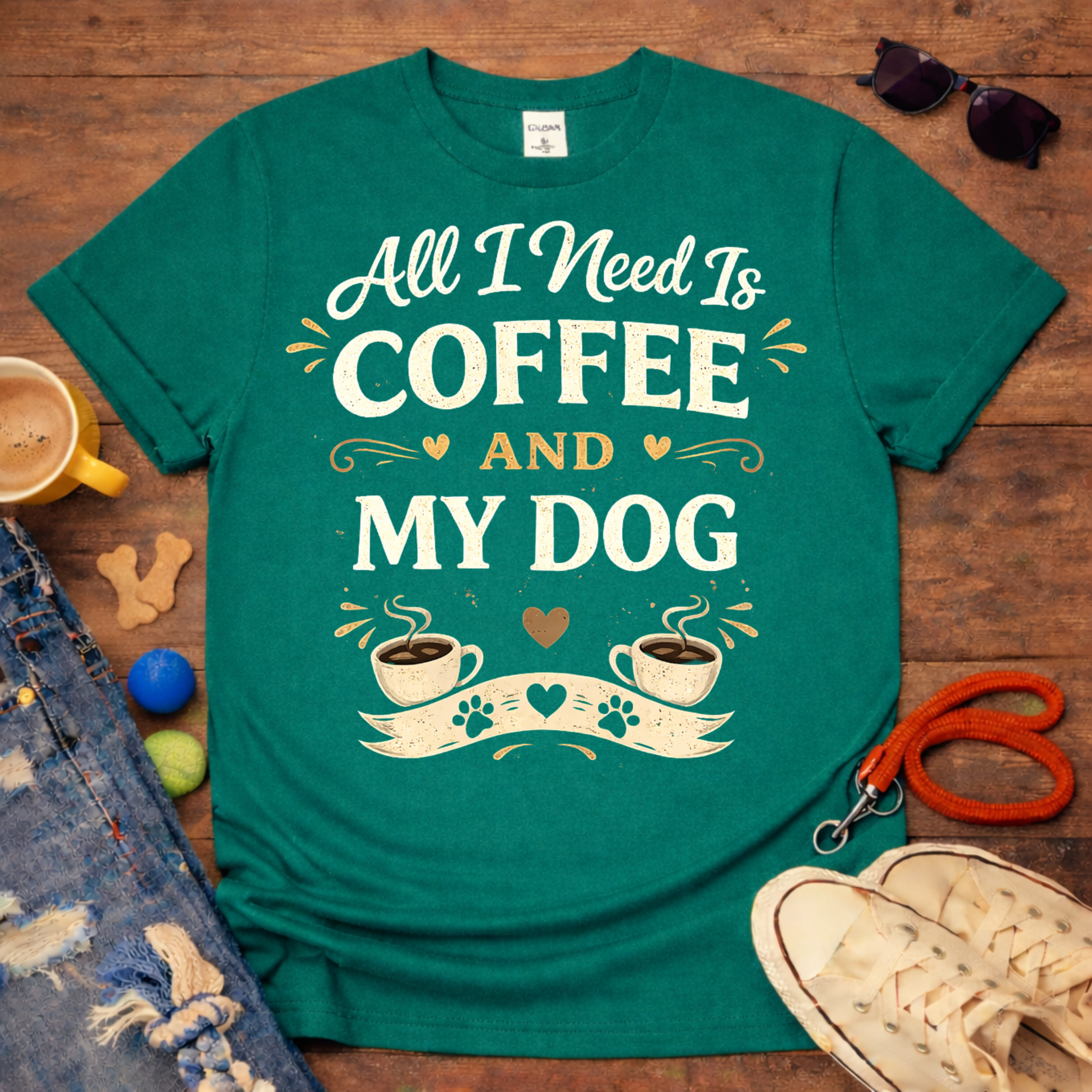 ❤️Coffee and My Dog T-Shirt❤️