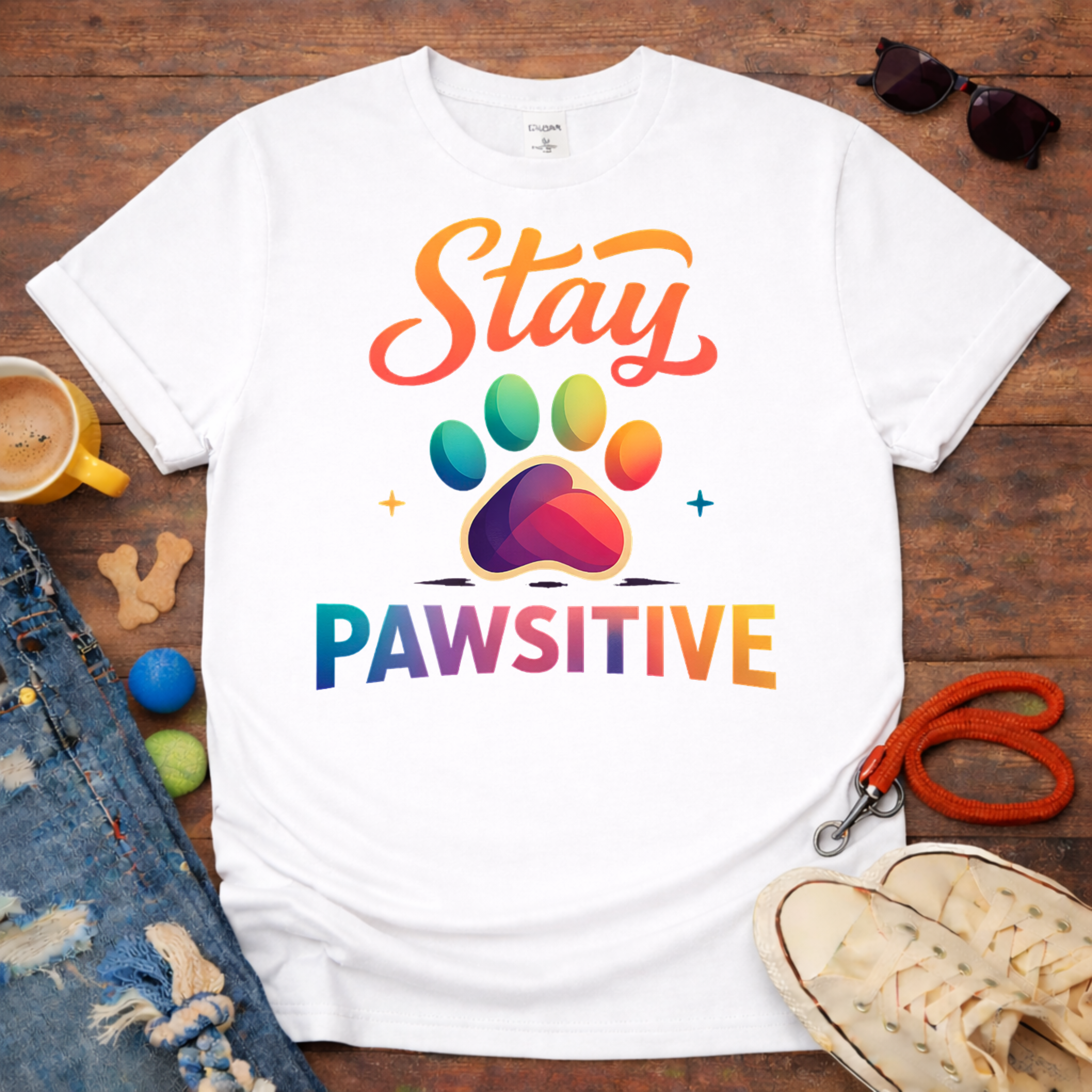 Stay PAWsitive T-Shirt