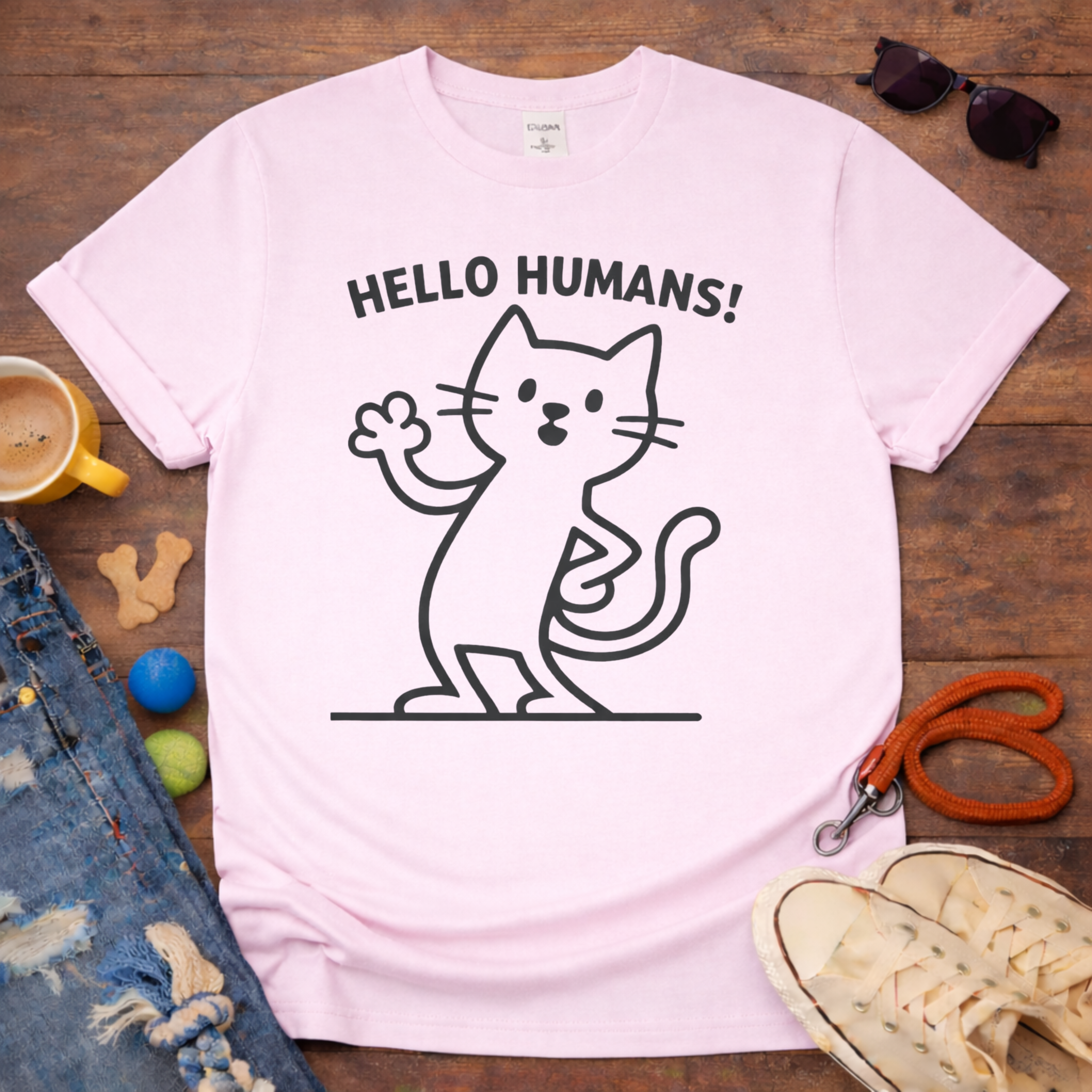 👋😺Hello Humans T-Shirt😺👋