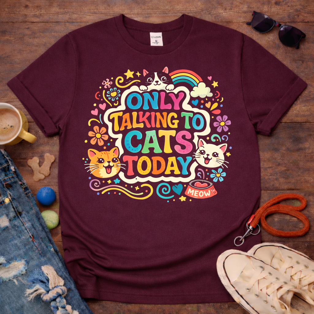 Only talking to cats T-Shirt