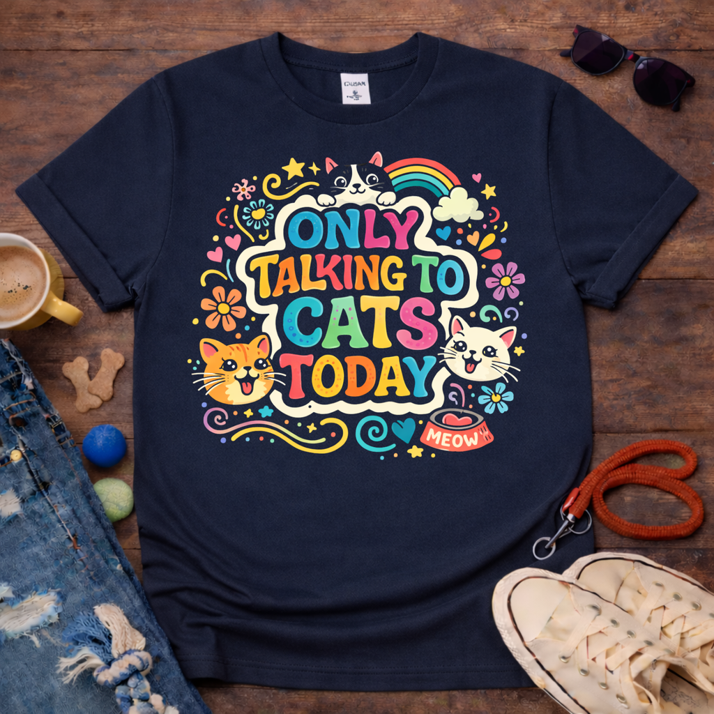 Only talking to cats T-Shirt