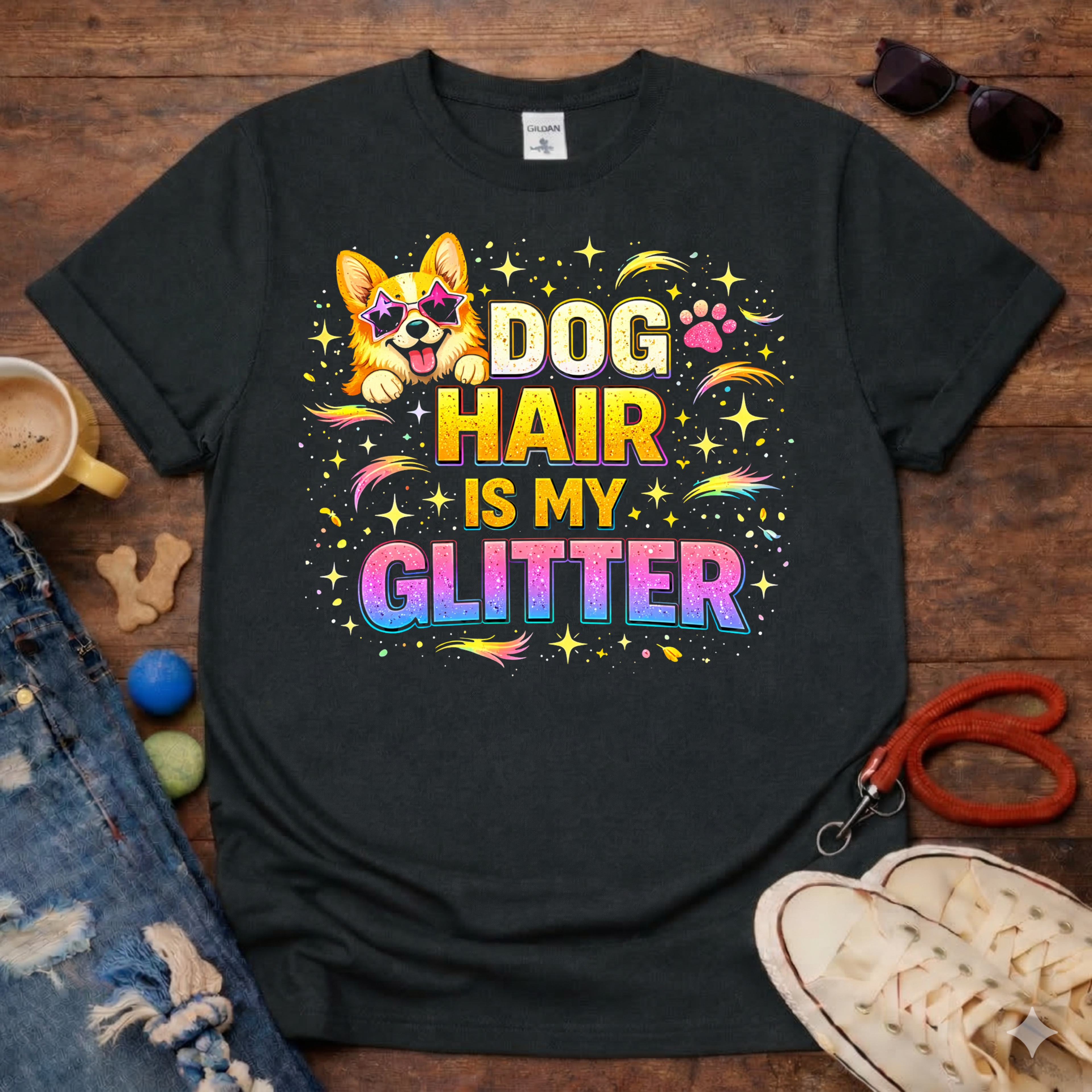 Dog Hair is my Glitter T-Shirt