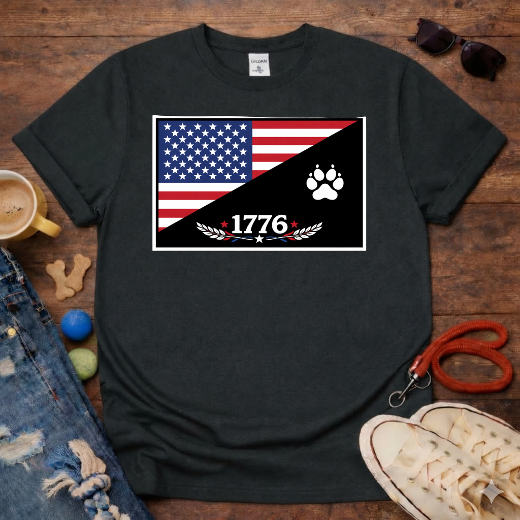 1776 & Paw T-Shirt