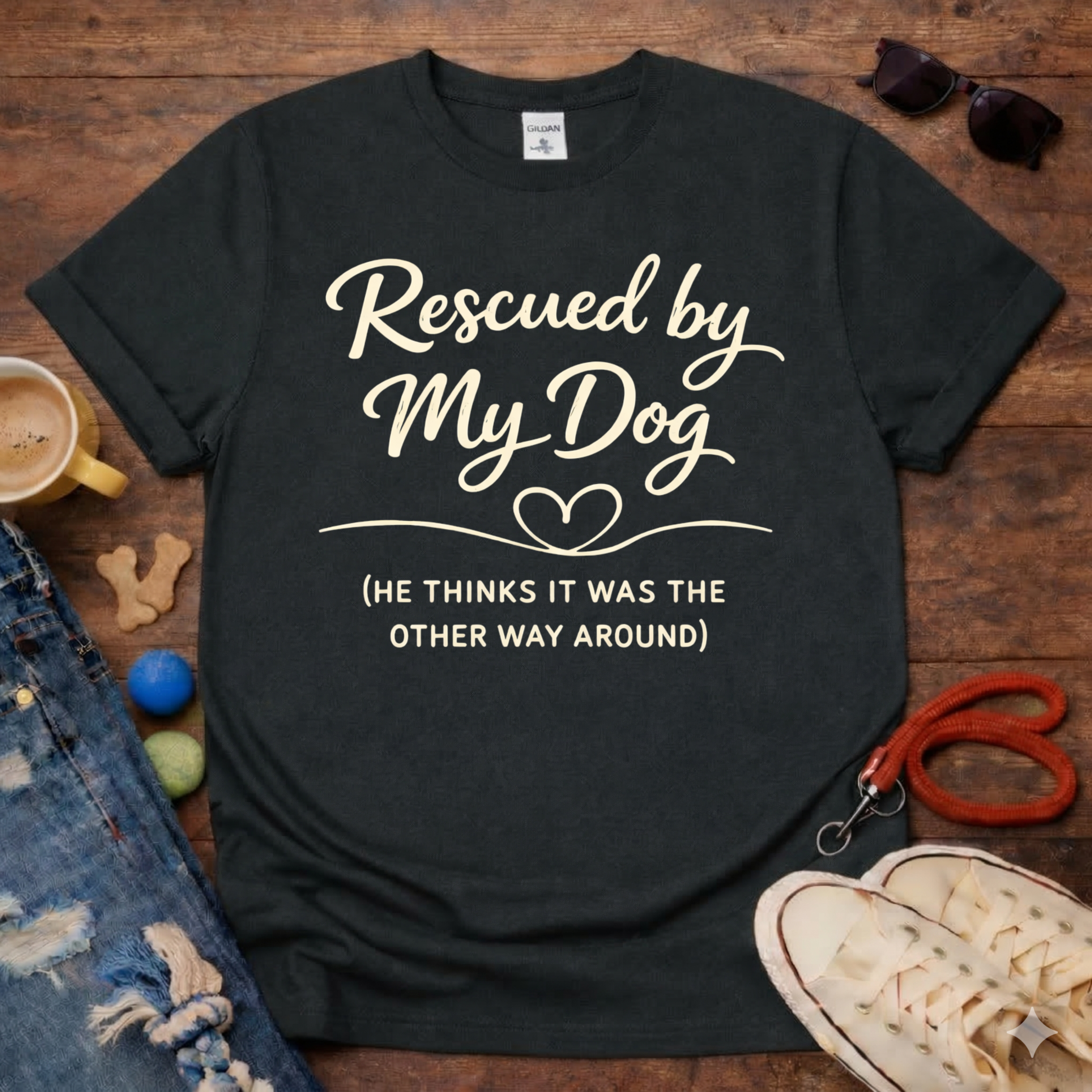 Rescued By My Dog T-Shirt