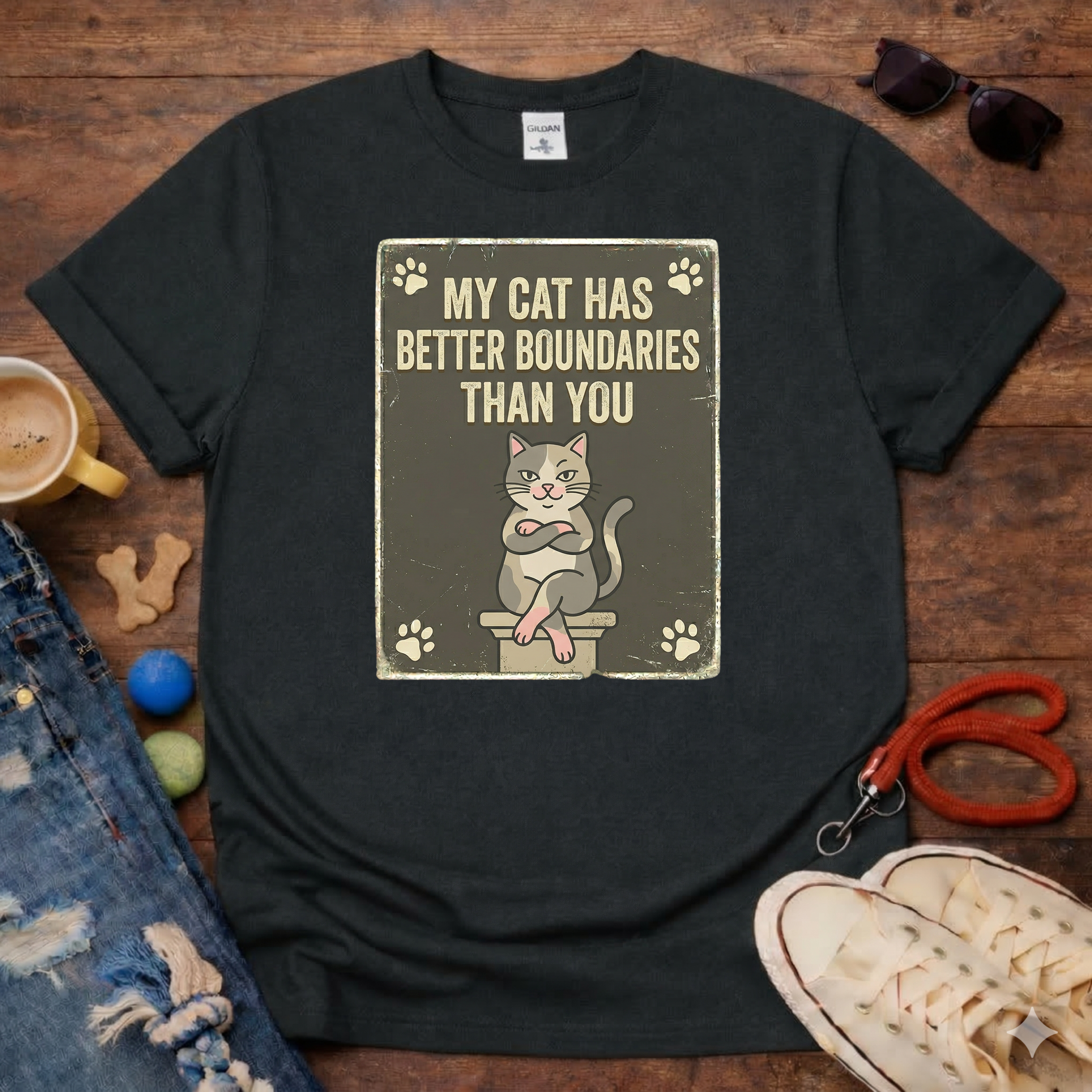 My Cat Has Boundaries T-Shirt
