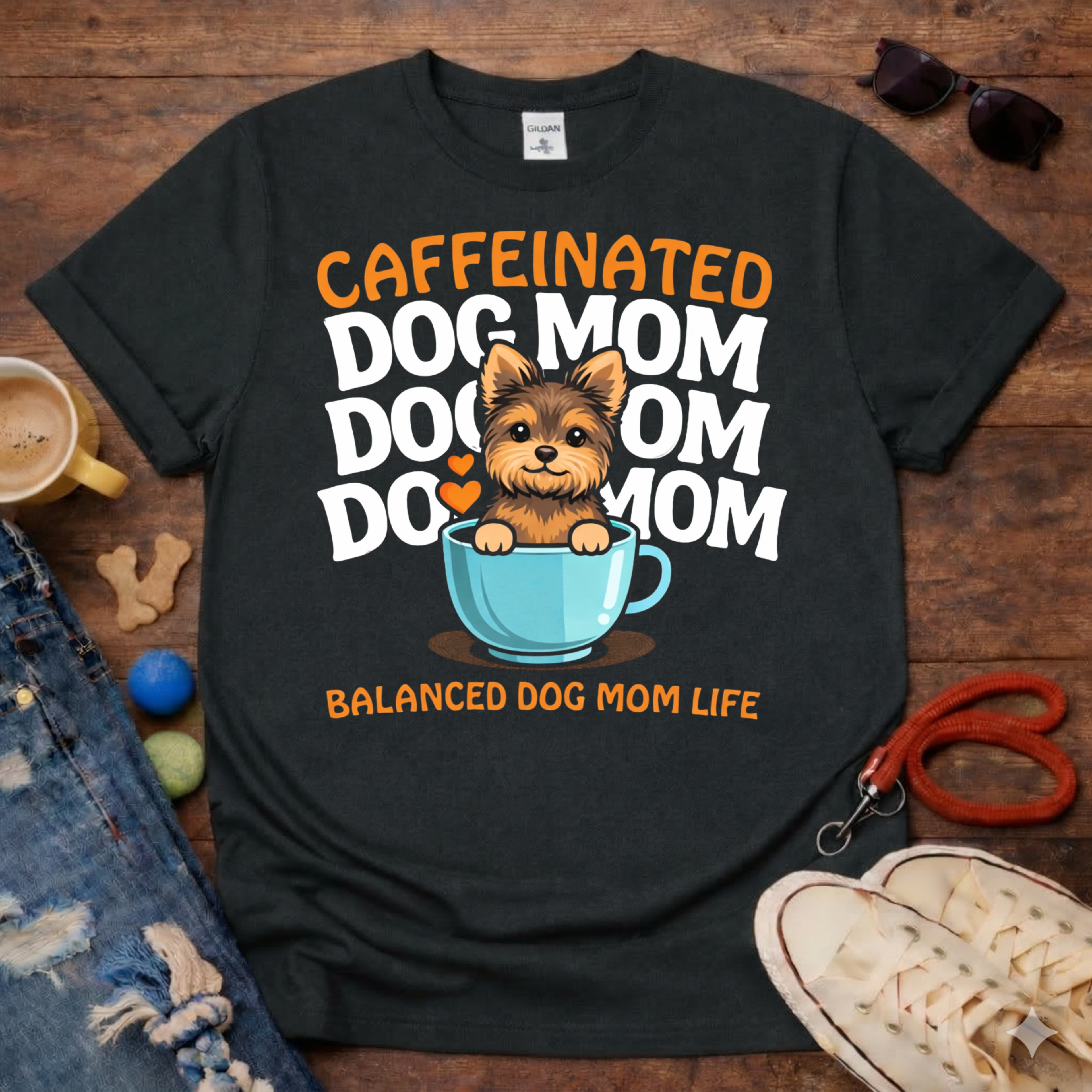 ☕🐶Coffee and Dog T-Shirt🐶☕