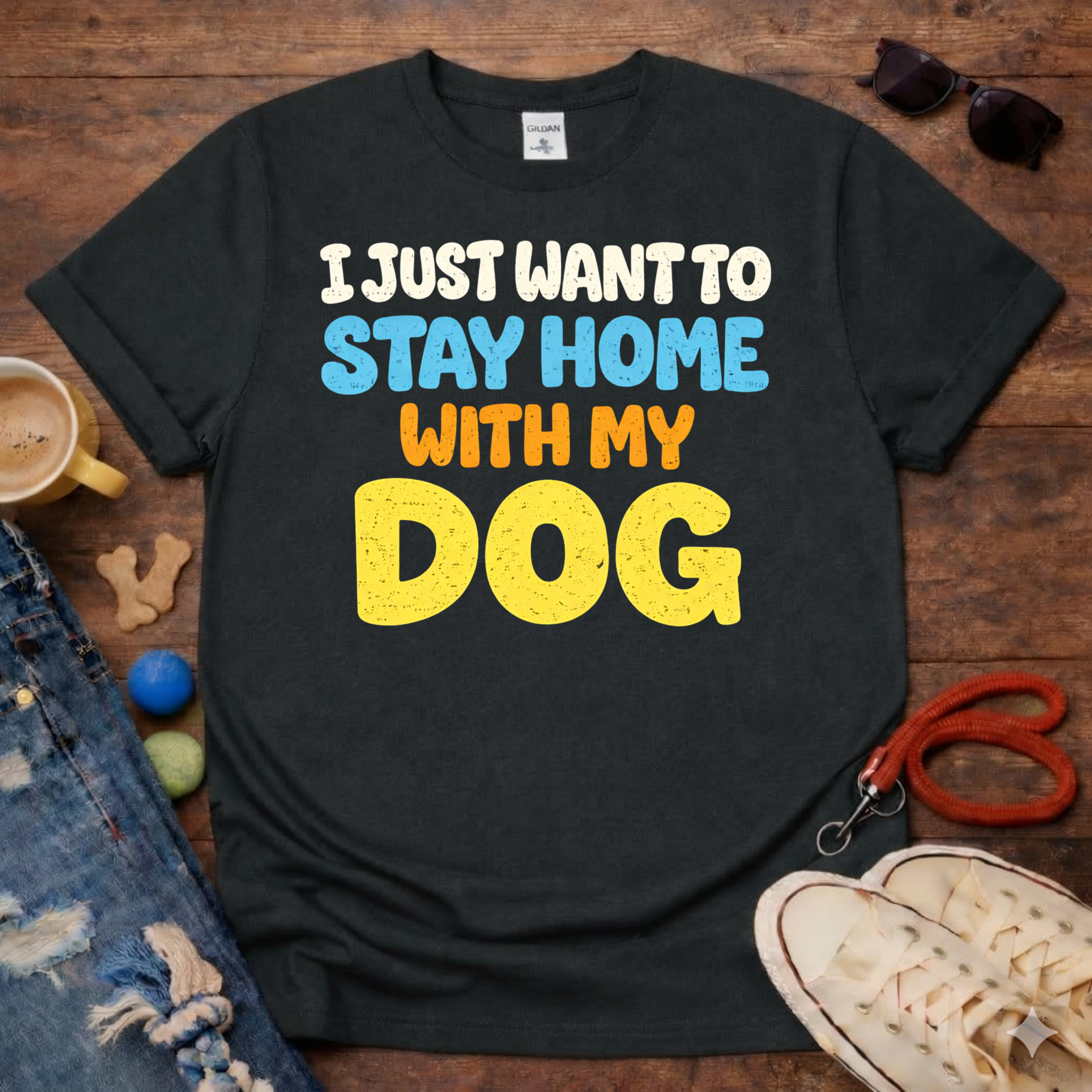 Stay home with my dog T-Shirt