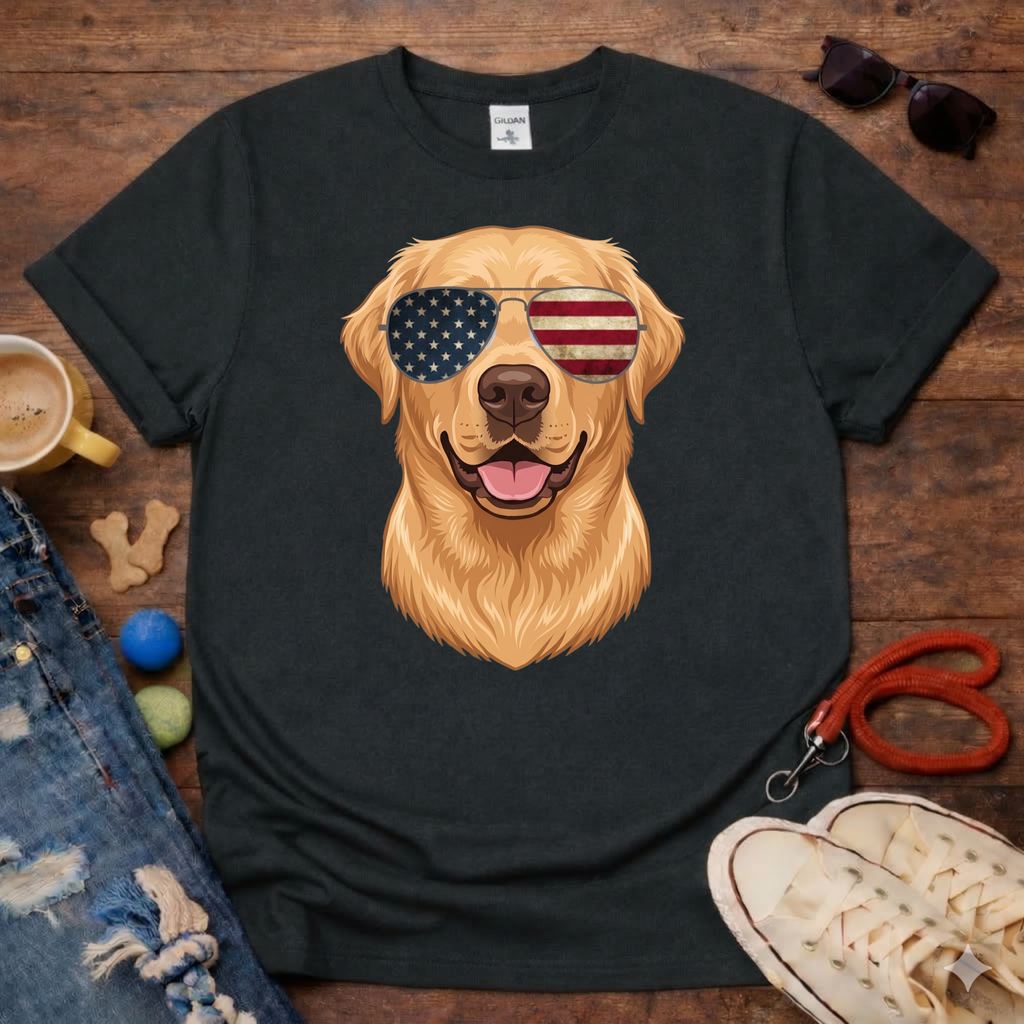 Golden with Glasses T-Shirt
