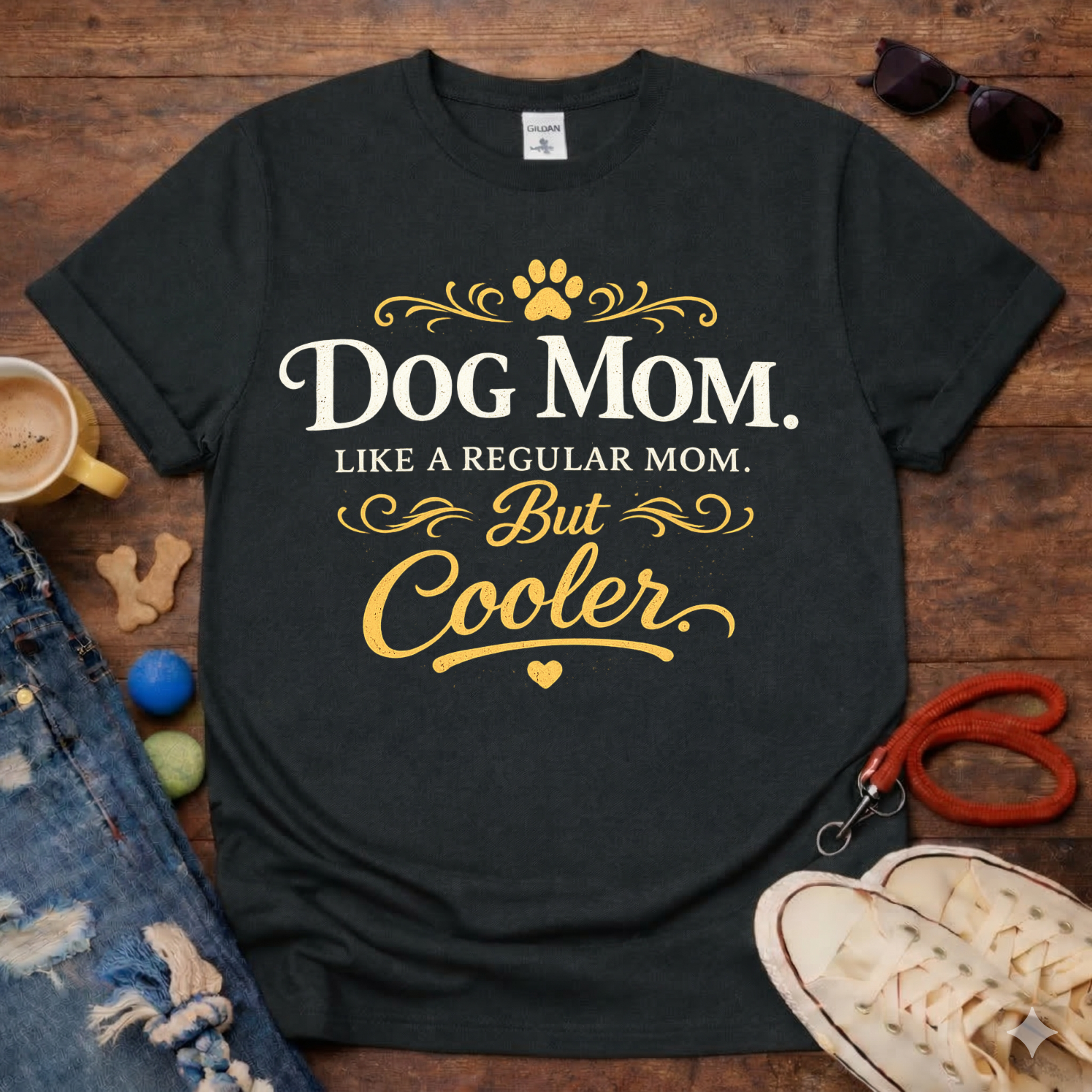 Cool Dog Mom T-Shirt