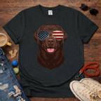 Choco Lab with Glasses T-Shirt