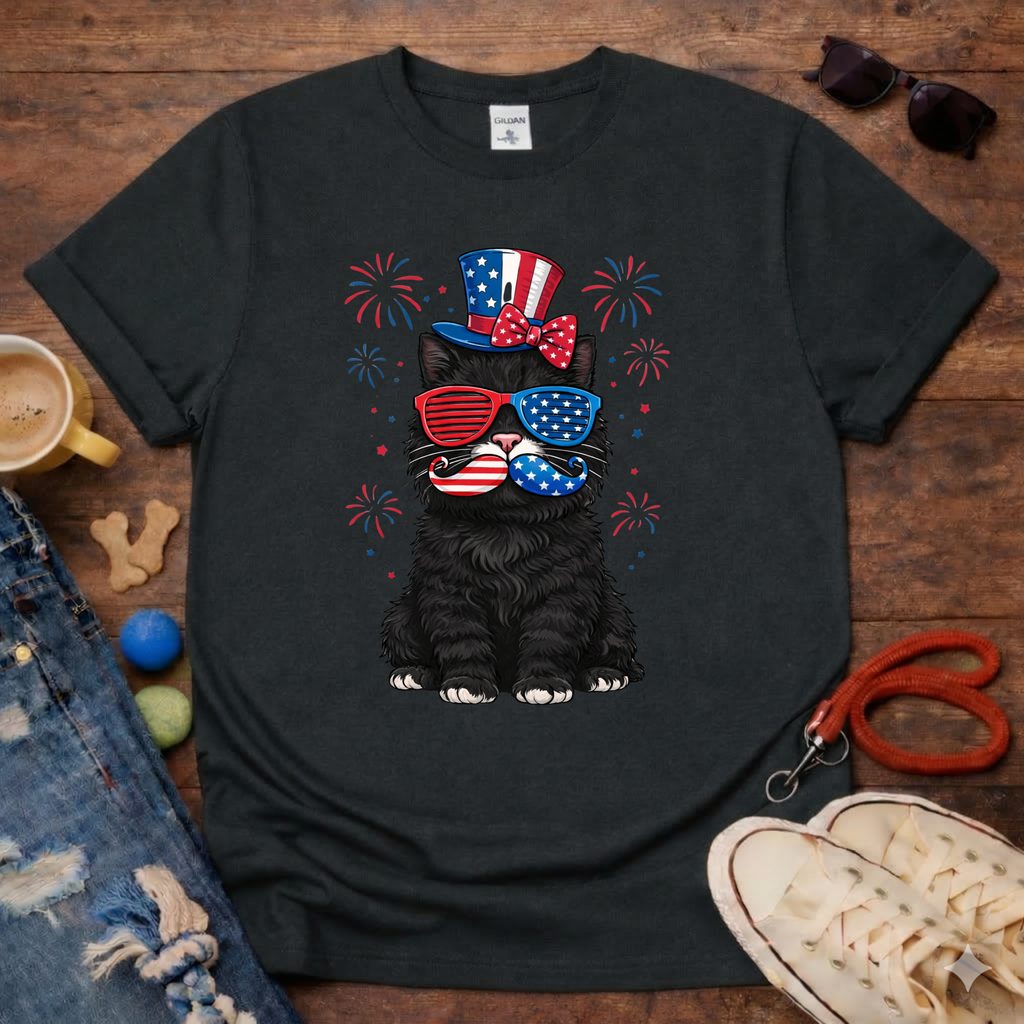 Mustache Cat T-Shirt