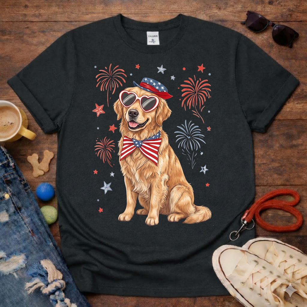 Golden & Fireworks T-Shirt