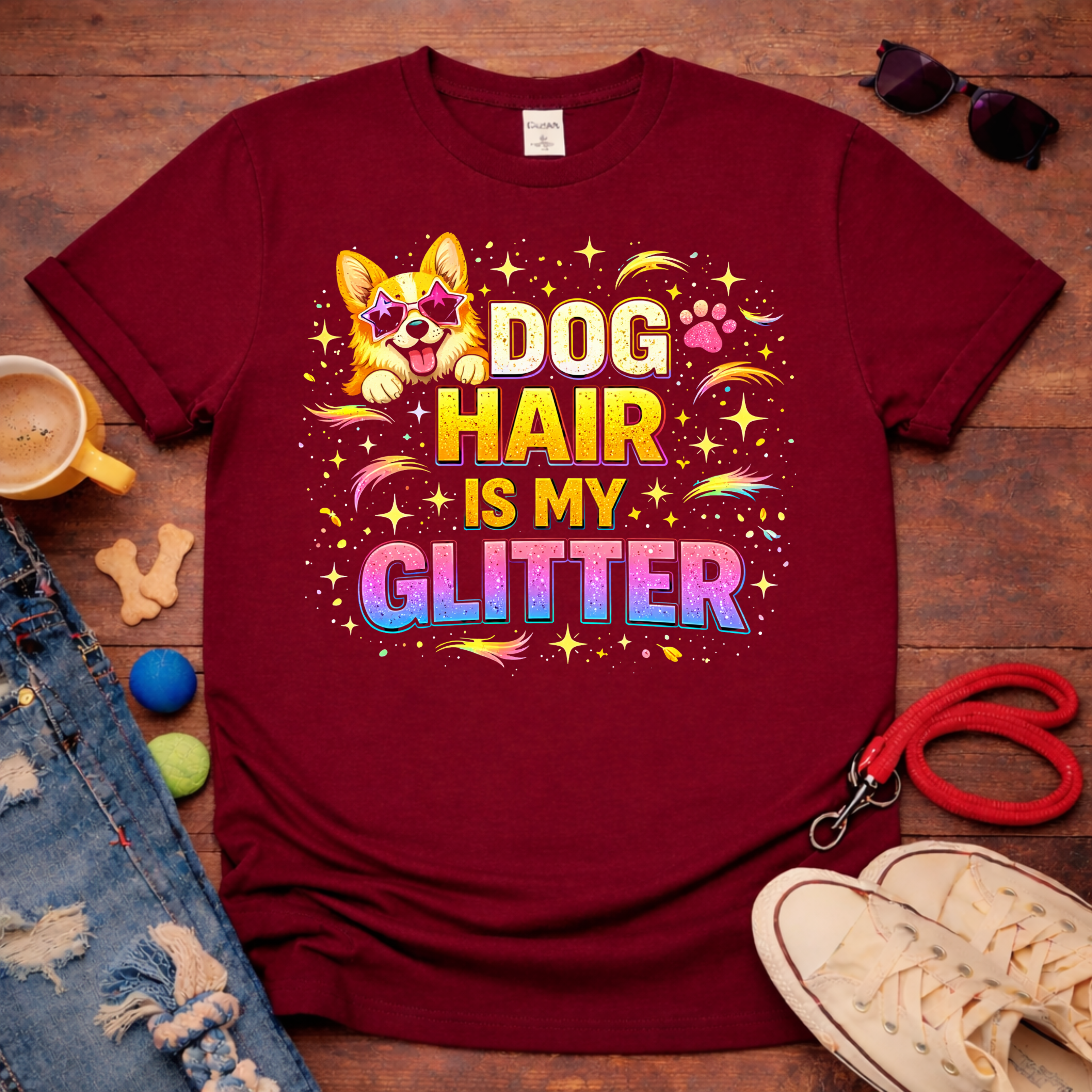 Dog Hair is my Glitter T-Shirt