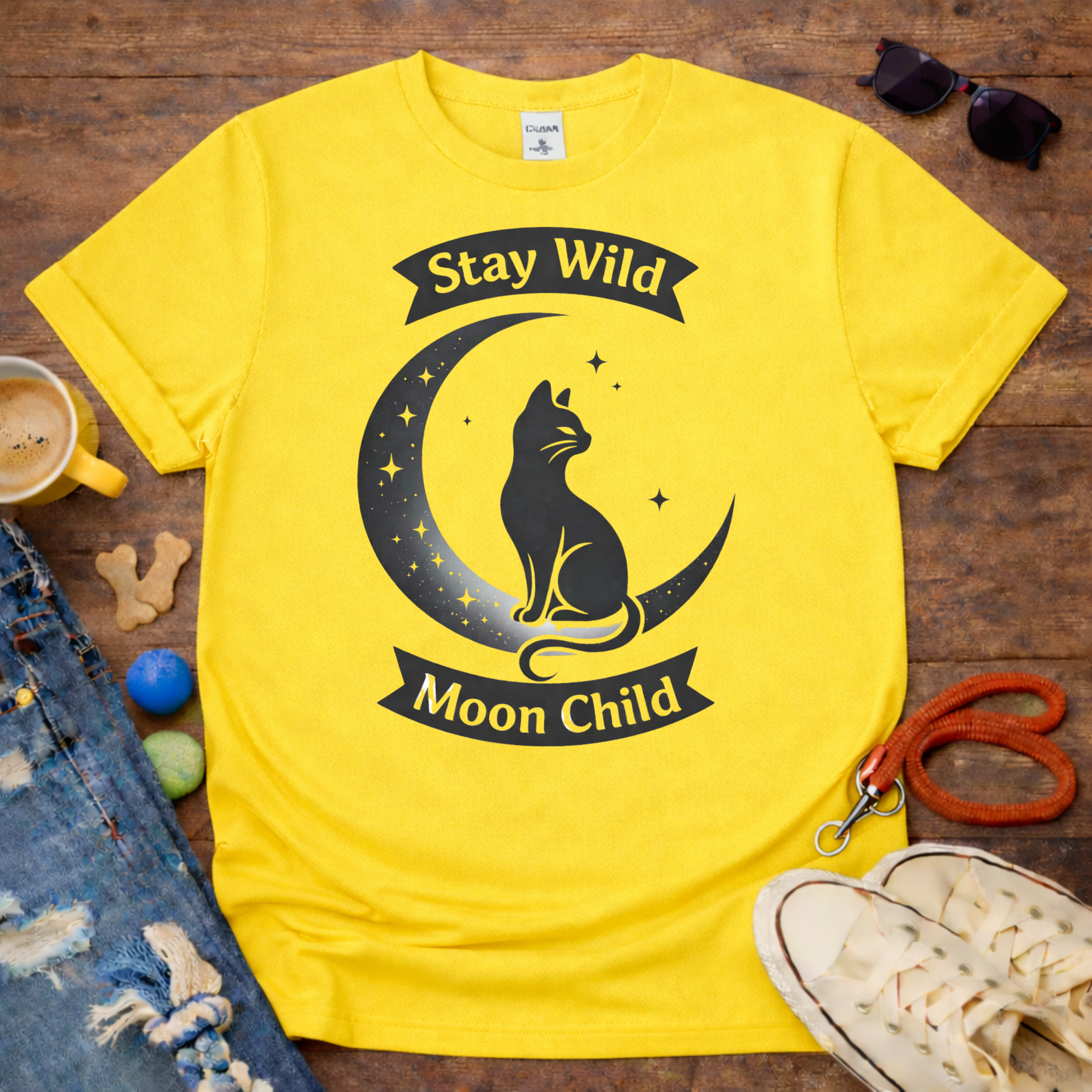 😻🌛Moon cat T-Shirt🌛😻