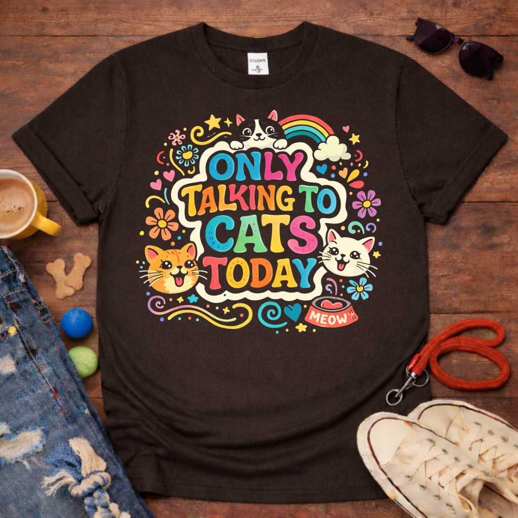 Only talking to cats T-Shirt