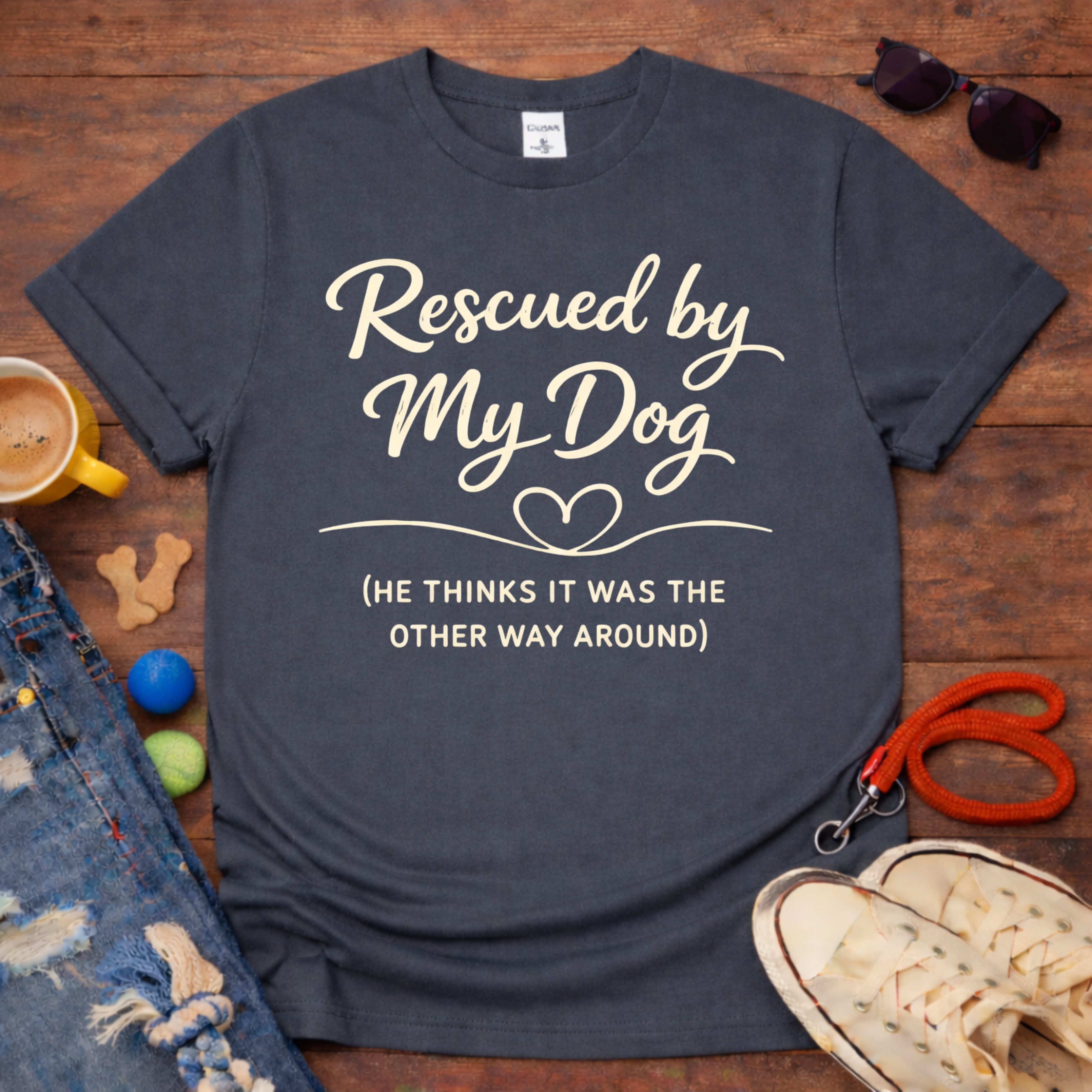 Rescued By My Dog T-Shirt