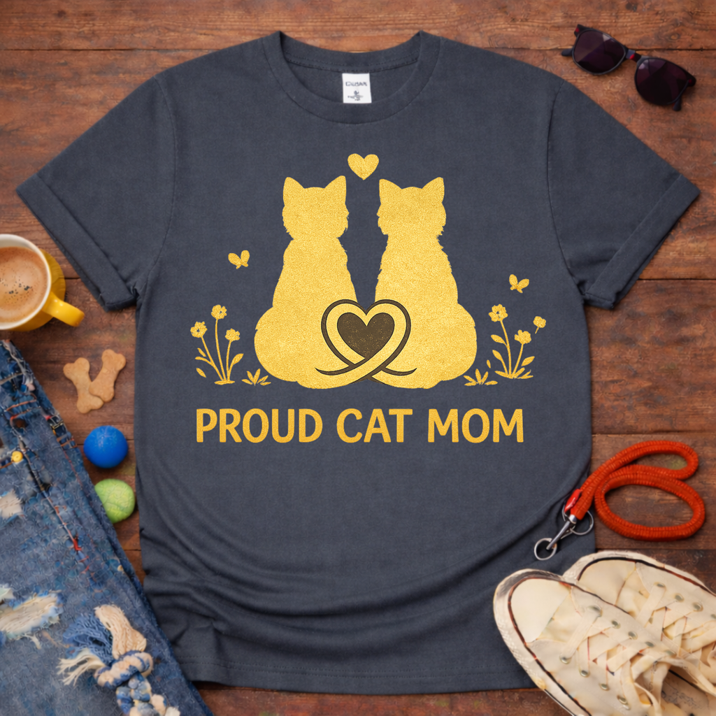 Cat mom T-shirt