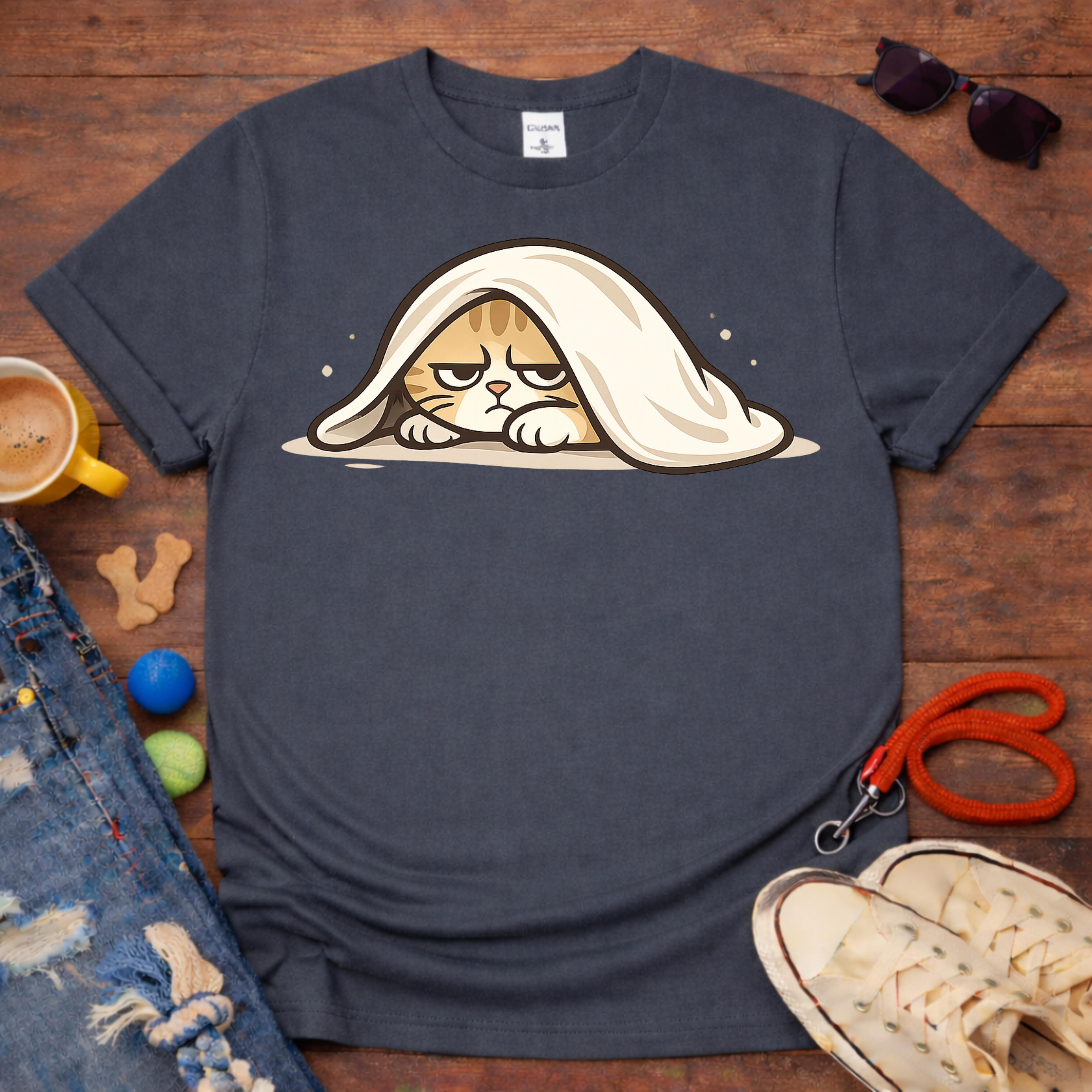 Cat under blanket T-Shirt