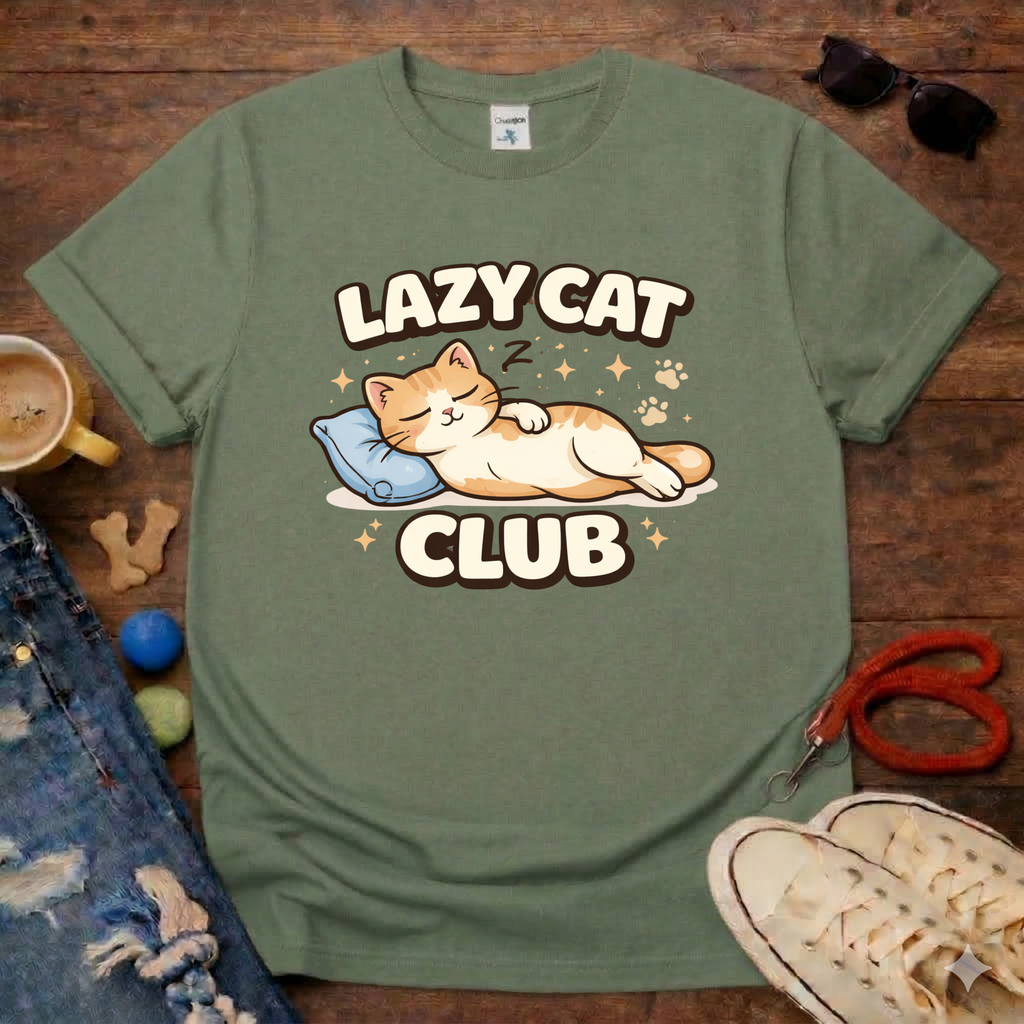 Lazy cat T-shirt