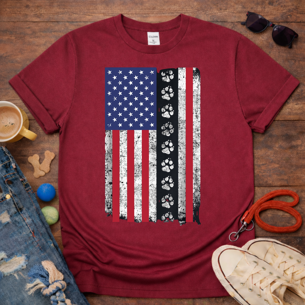 Flag & Paw T-Shirt