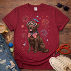 Choco Lab & Fireworks T-Shirt