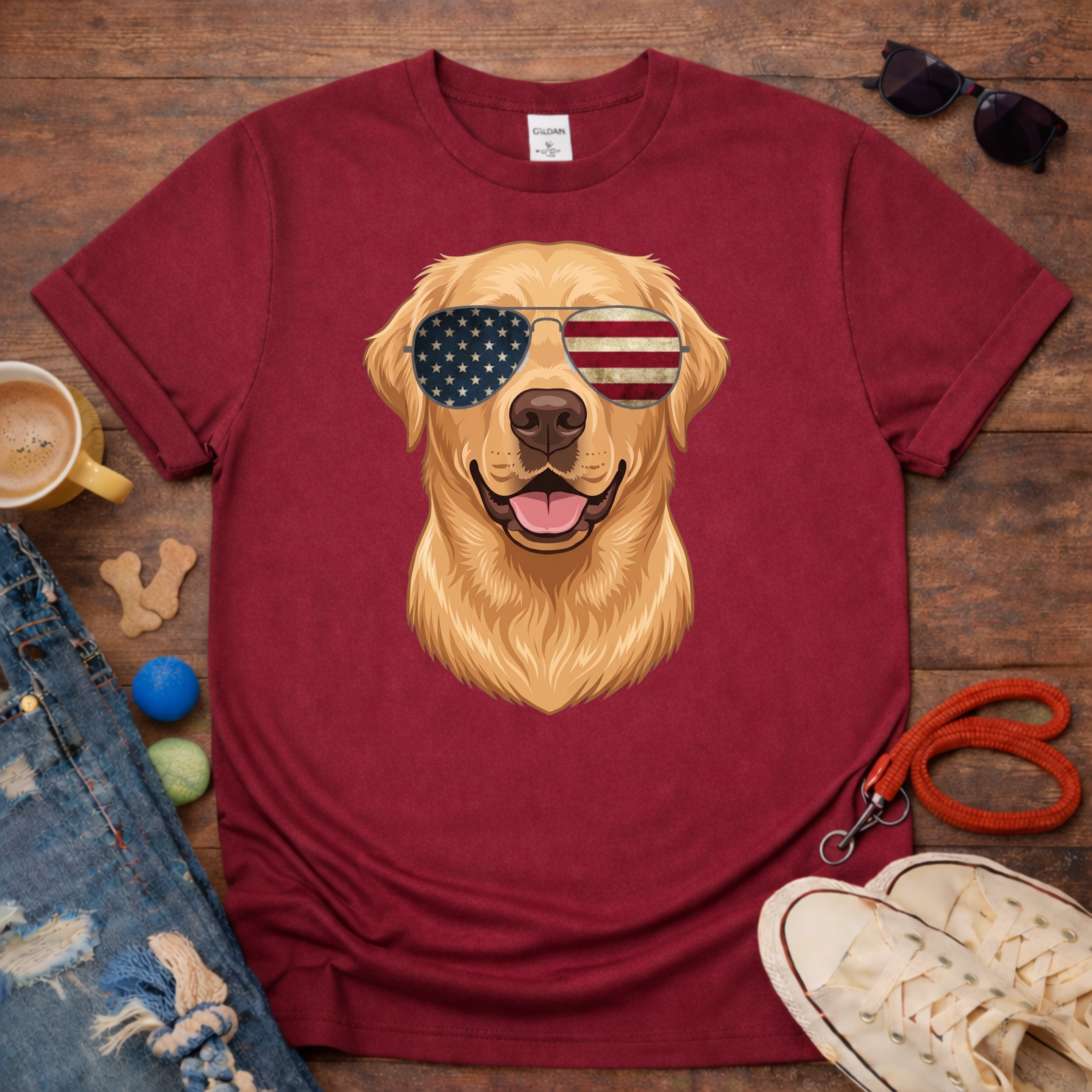 Golden with Glasses T-Shirt
