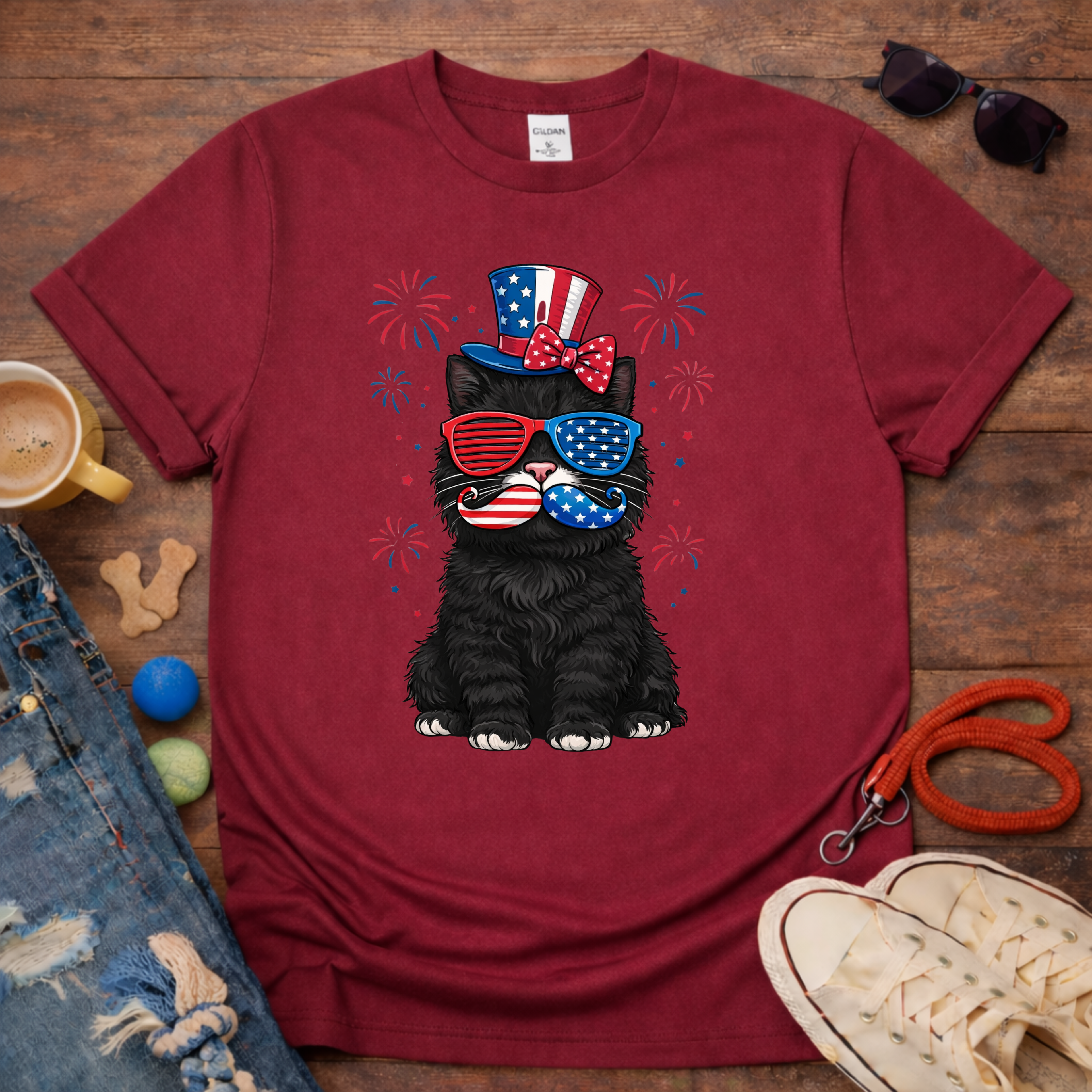 Mustache Cat T-Shirt