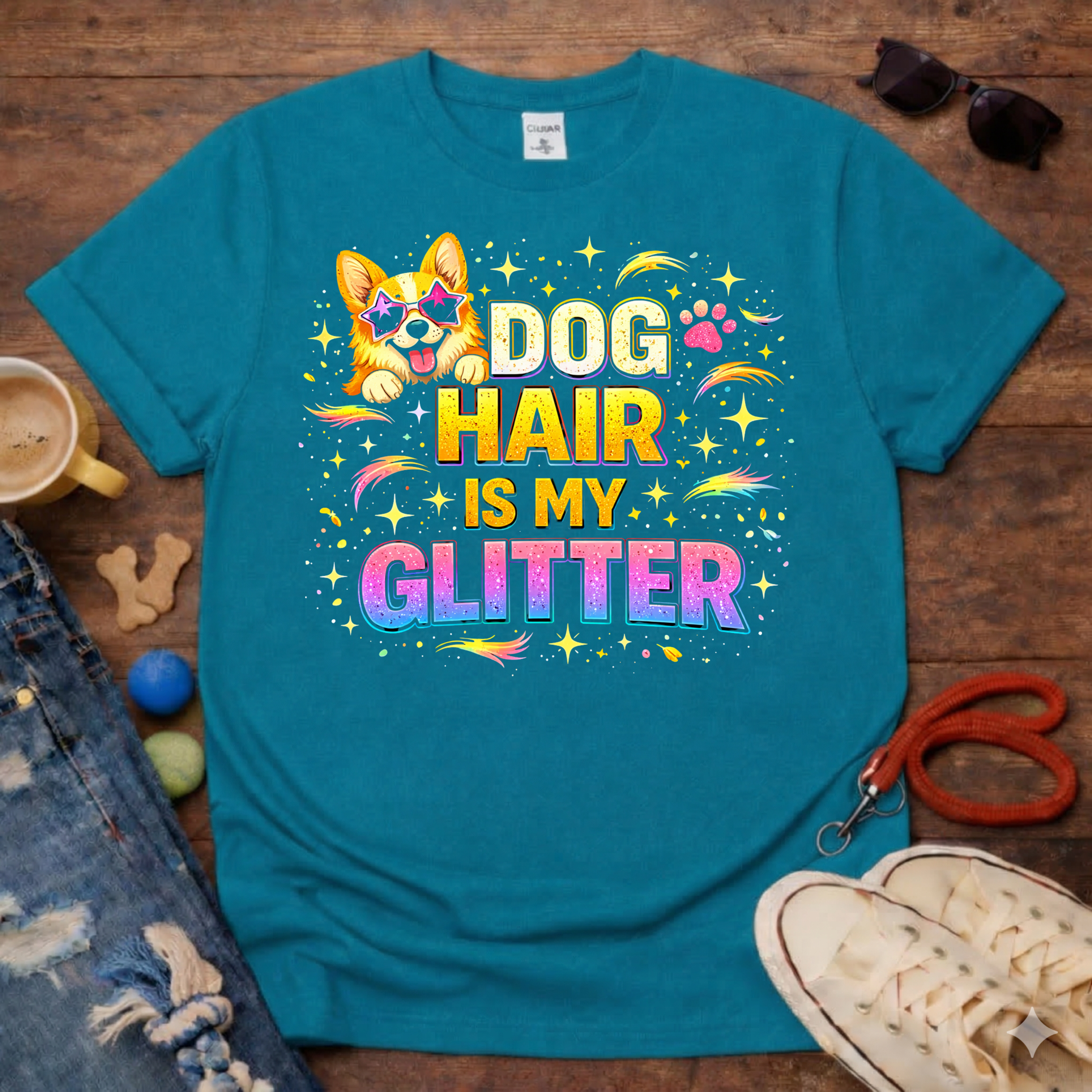 Dog Hair is my Glitter T-Shirt