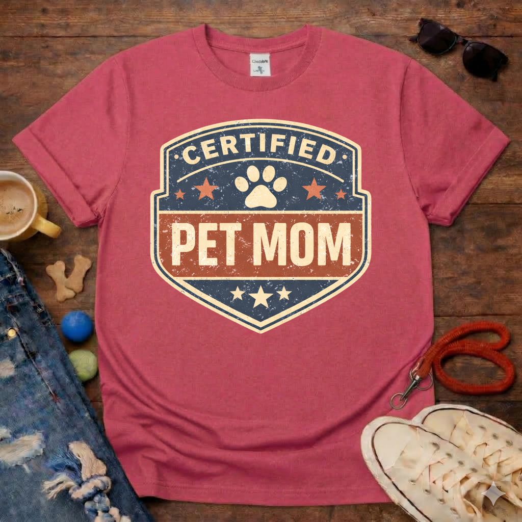 Certified Pet Mom T-Shirt