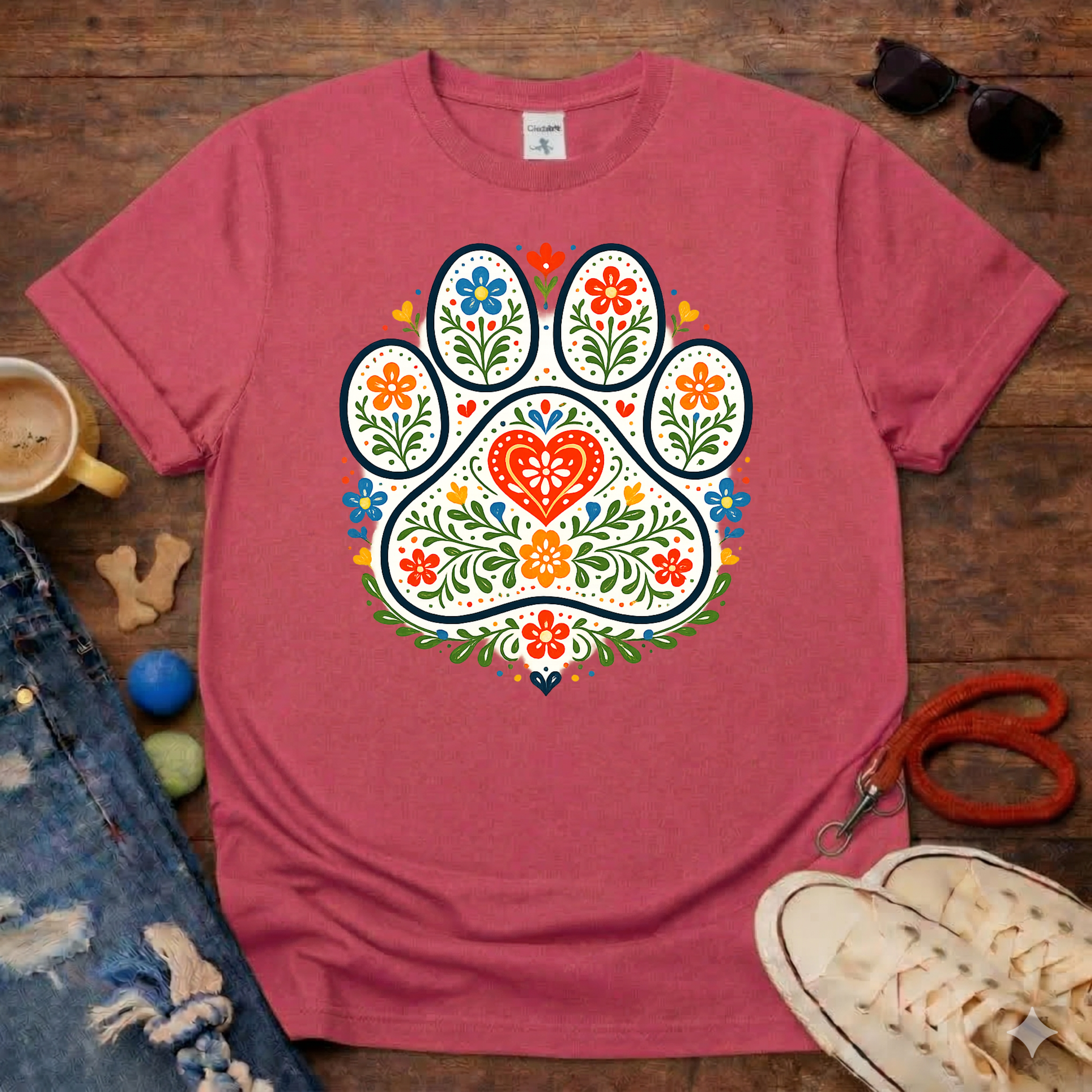 Floral Paw T-Shirt