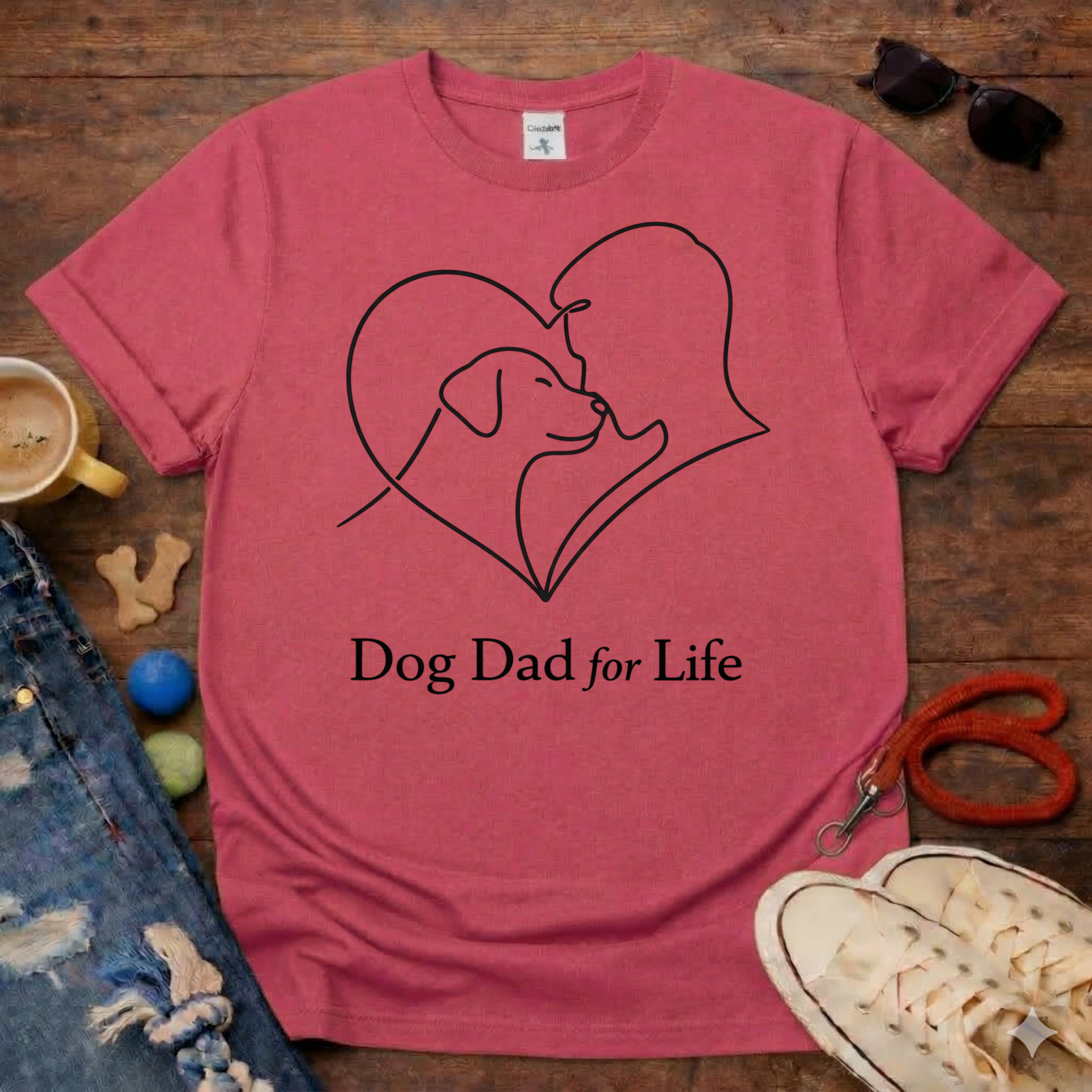 Dog Dad for LIfe T-Shirt