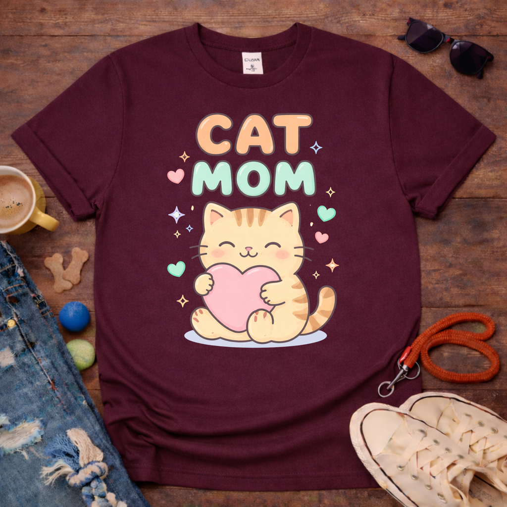 Cat mom 2 T-Shirt