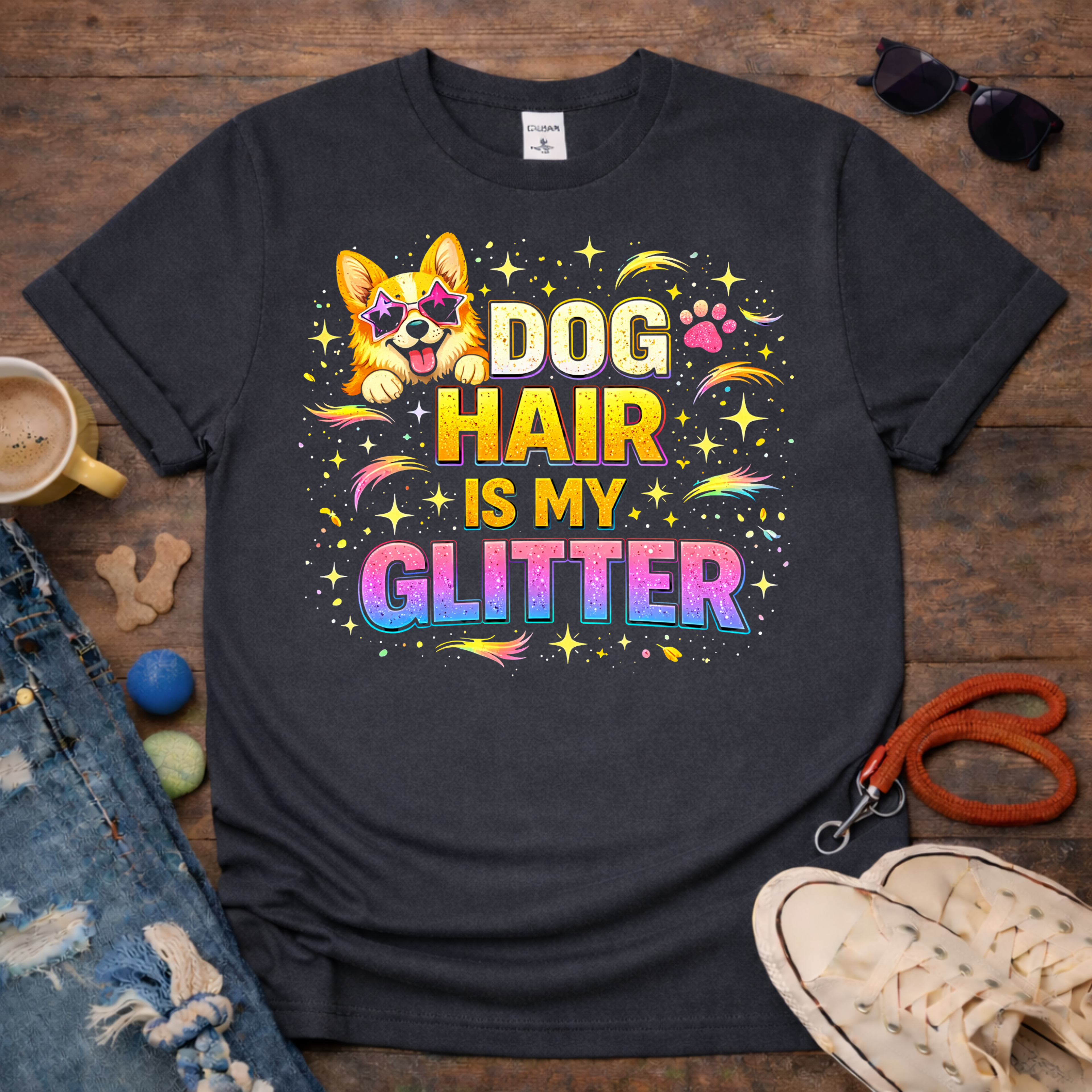 Dog Hair is my Glitter T-Shirt
