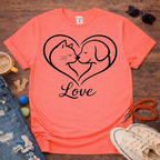 Cat dog love T-Shirt
