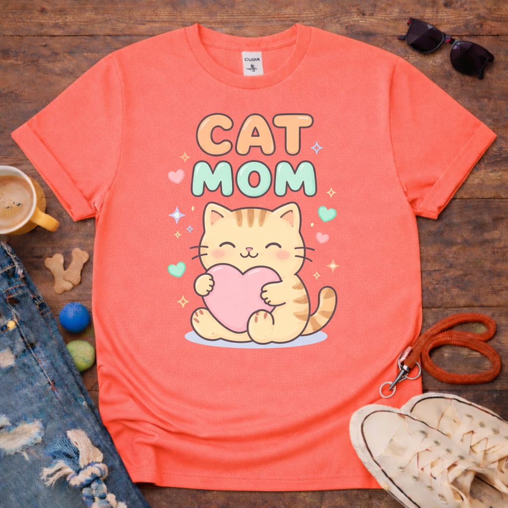 Cat mom 2 T-Shirt