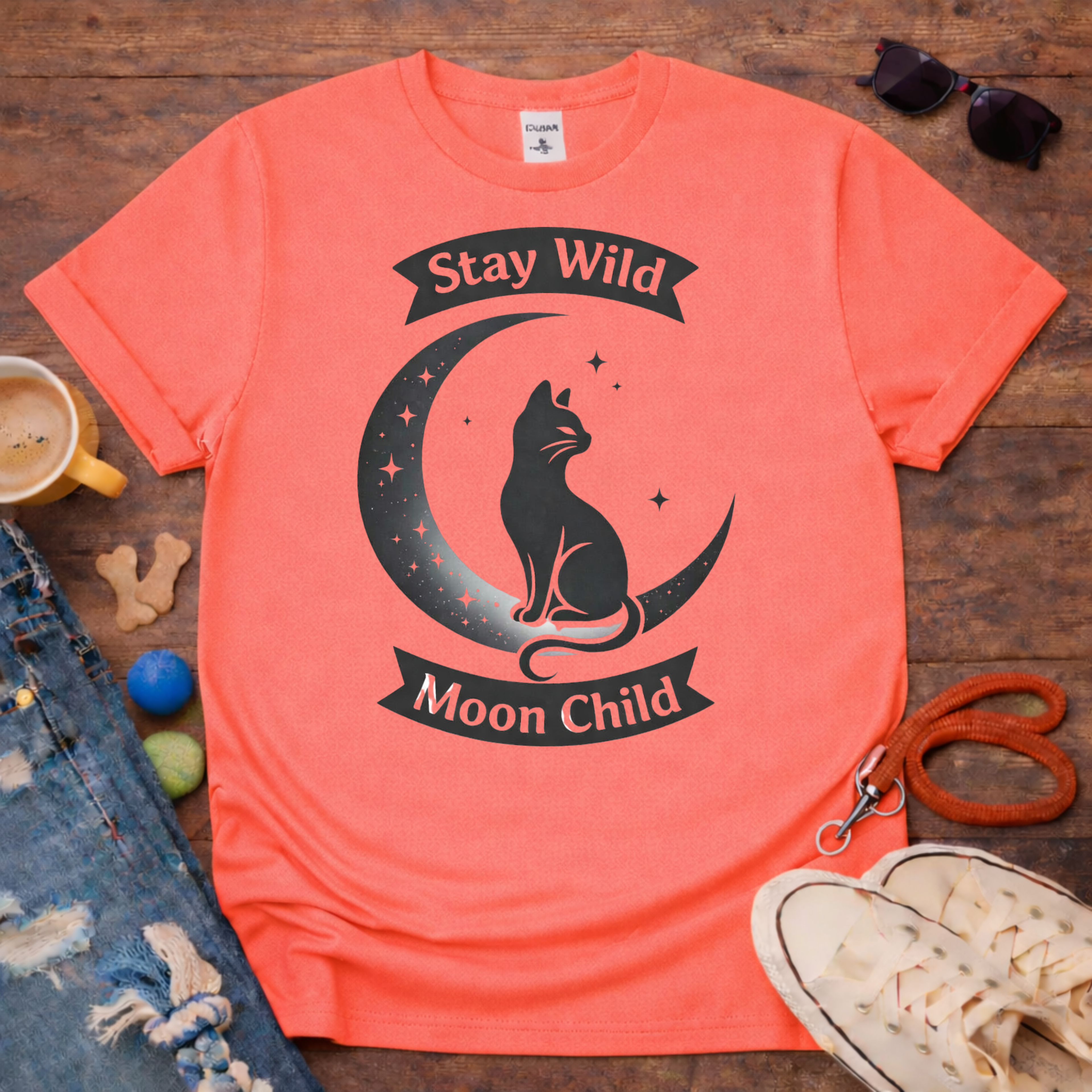 😻🌛Moon cat T-Shirt🌛😻