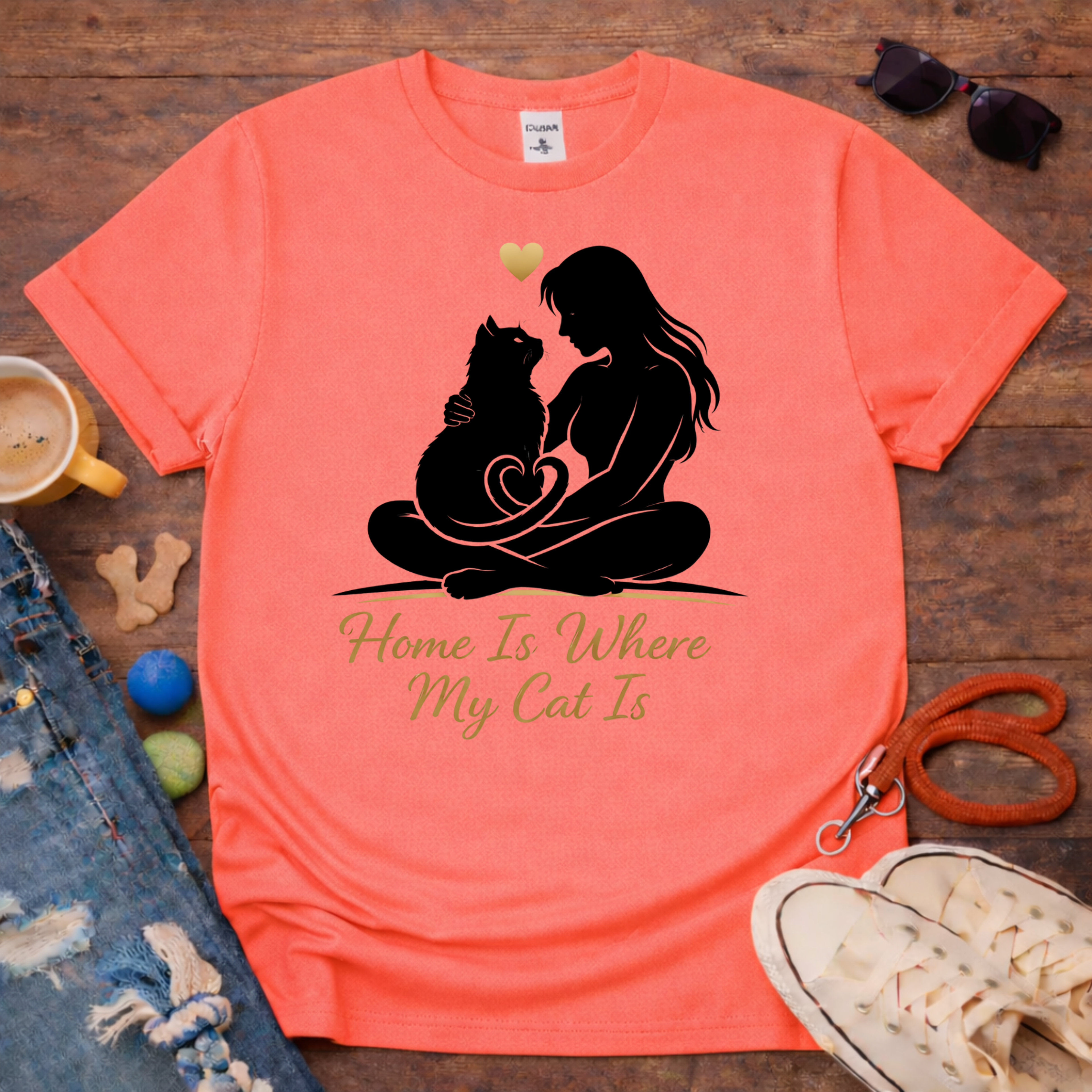 Home is Where My Cat is T-Shirt