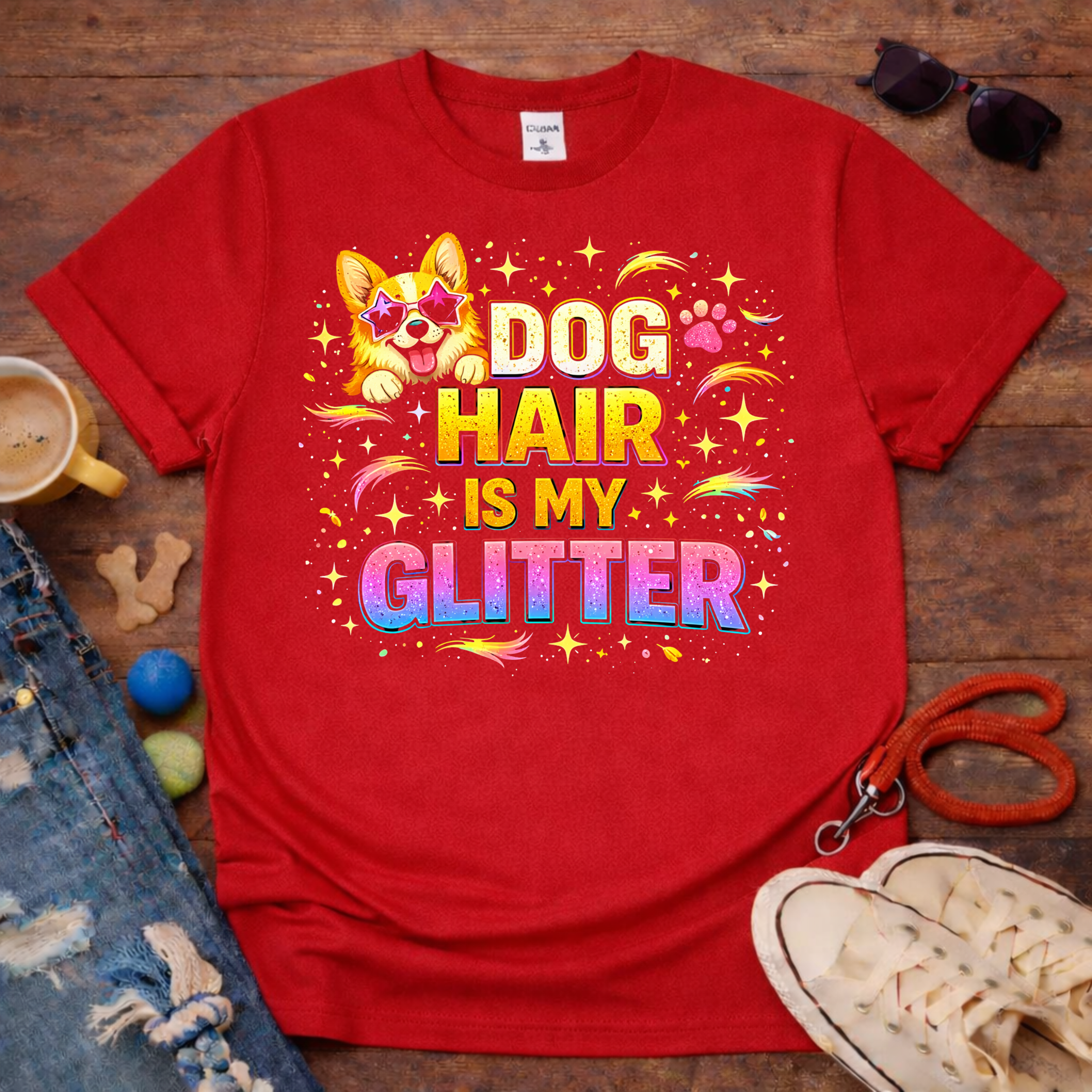 Dog Hair is my Glitter T-Shirt
