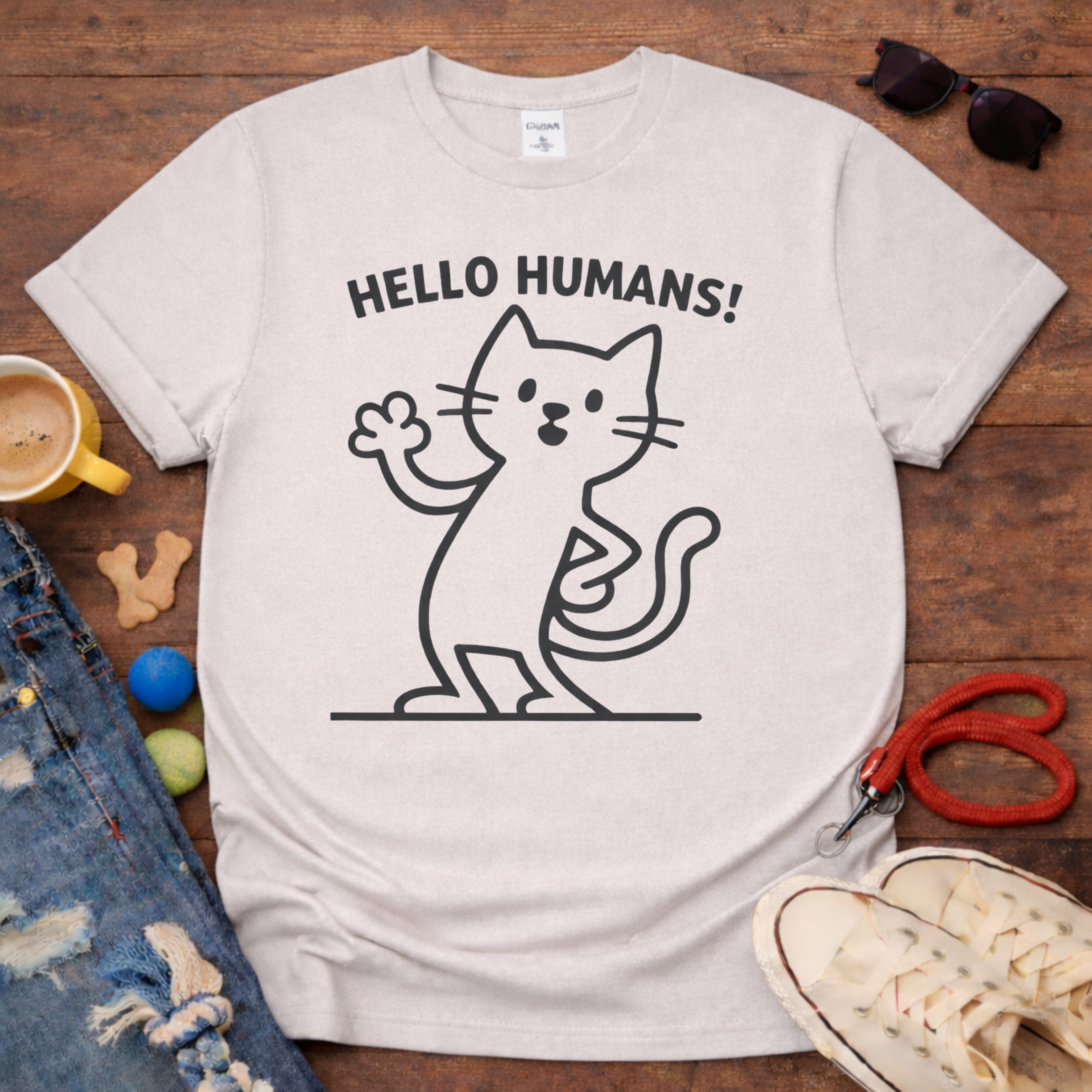 👋😺Hello Humans T-Shirt😺👋