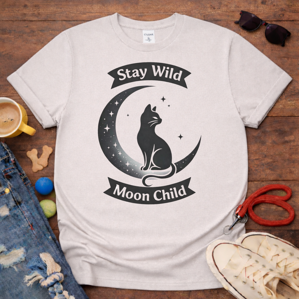 😻🌛Moon cat T-Shirt🌛😻