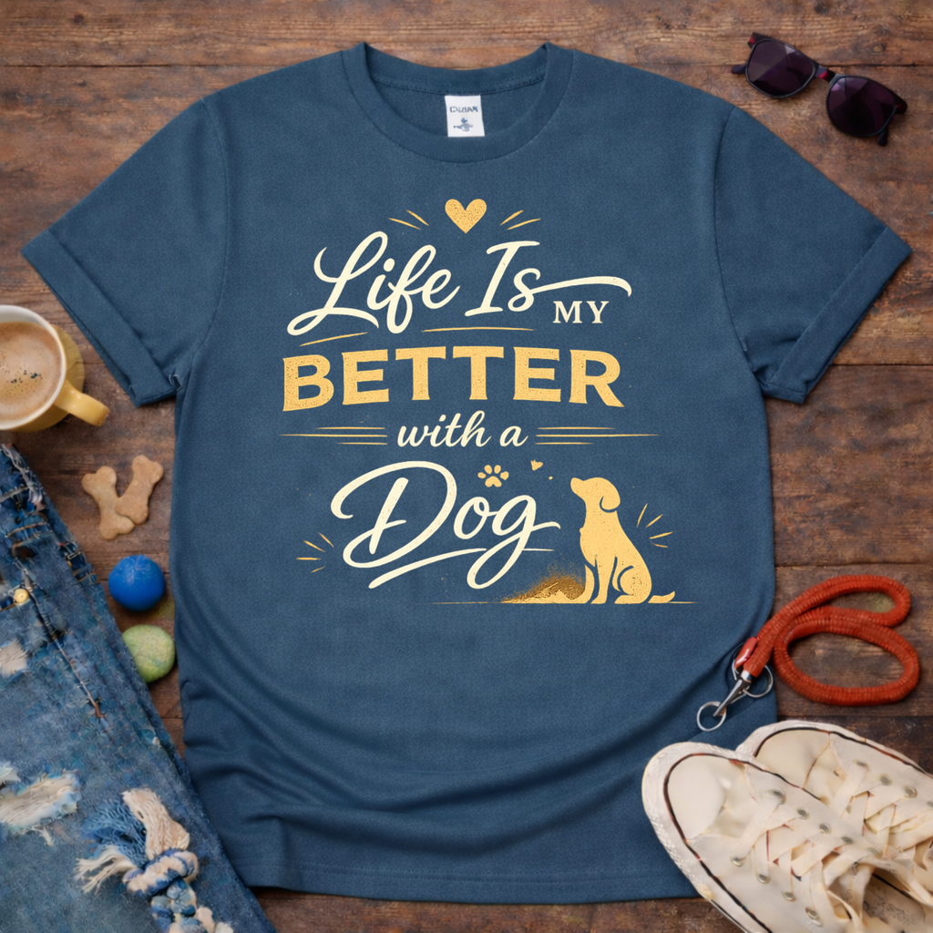 Better with Dog T-Shirt