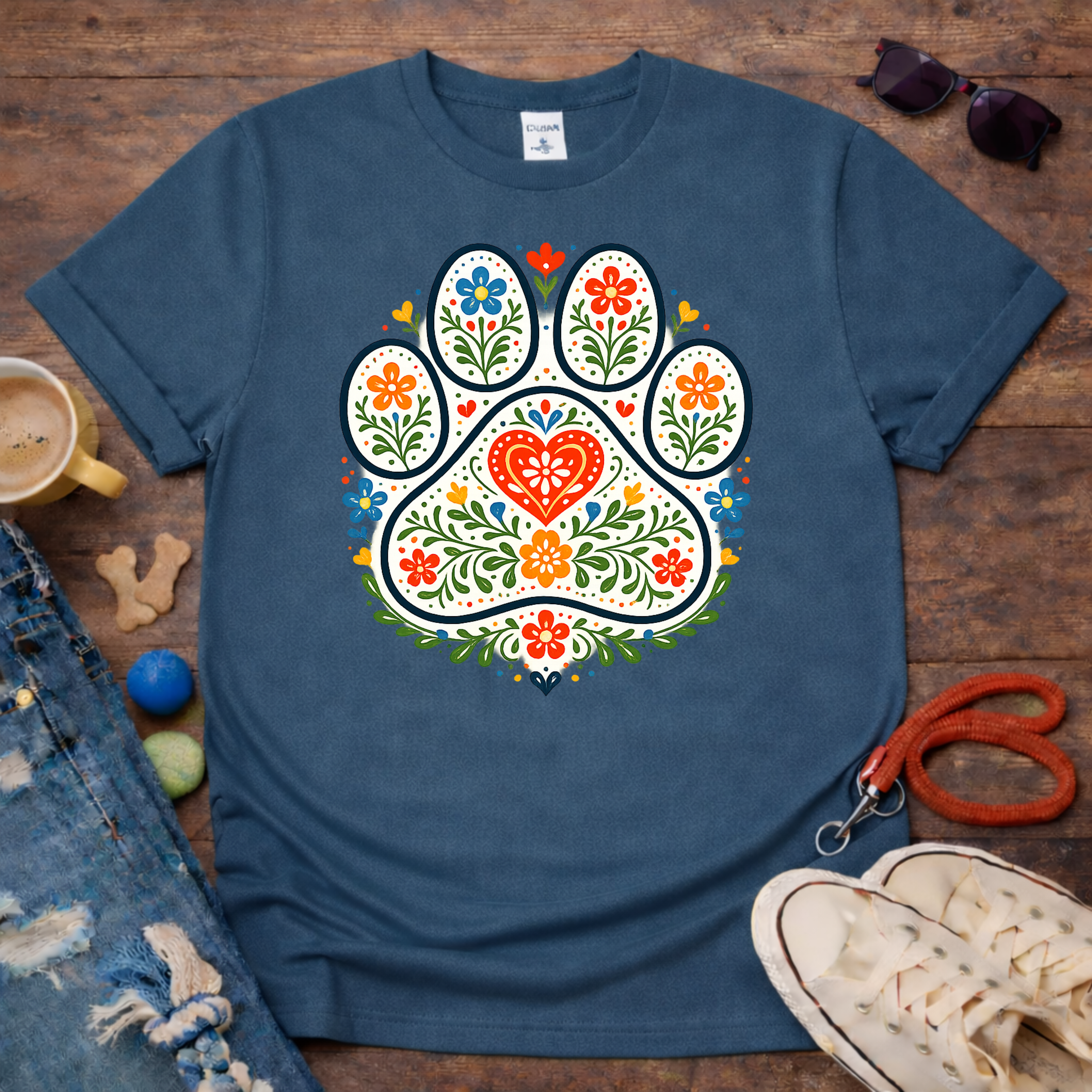 Floral Paw T-Shirt