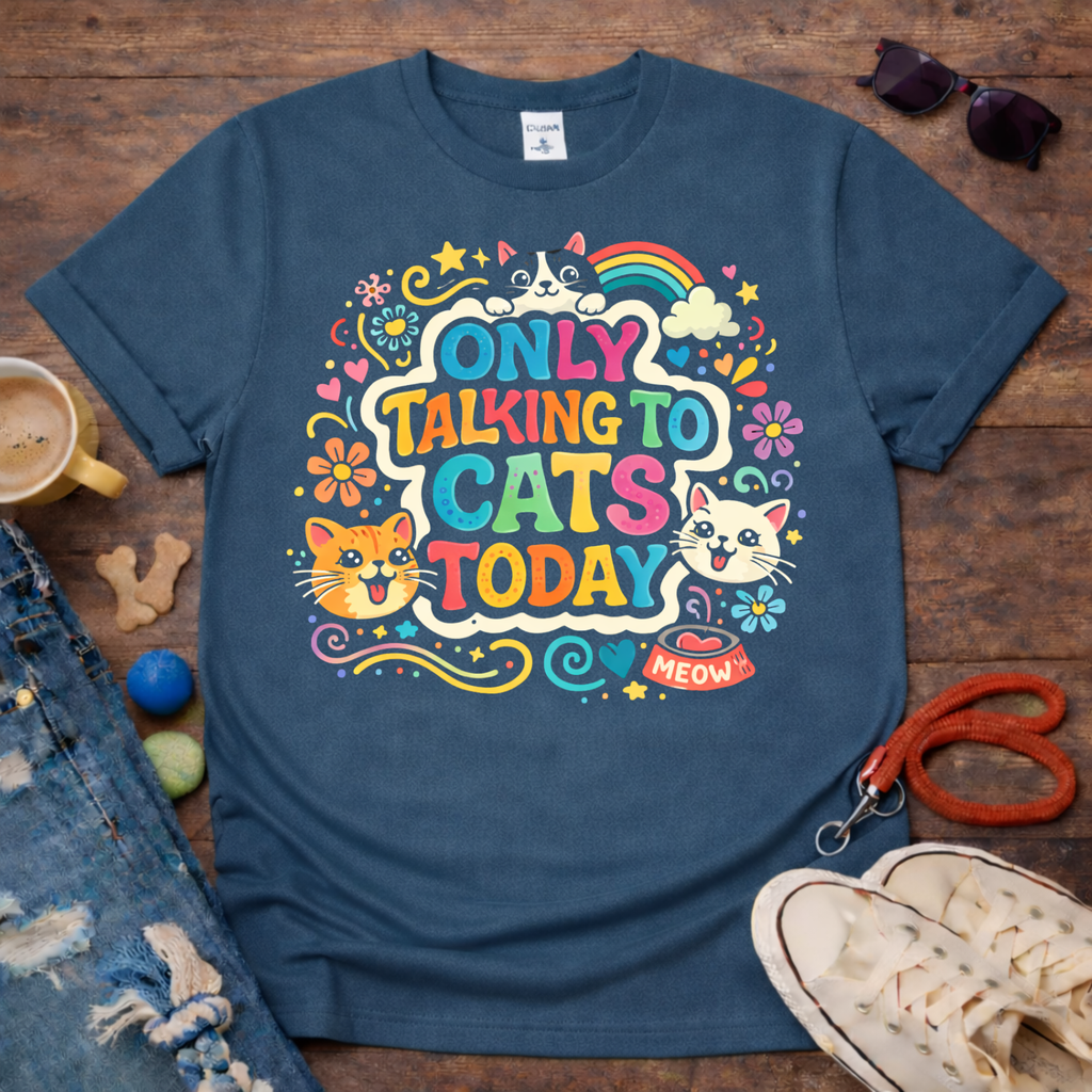 Only talking to cats T-Shirt
