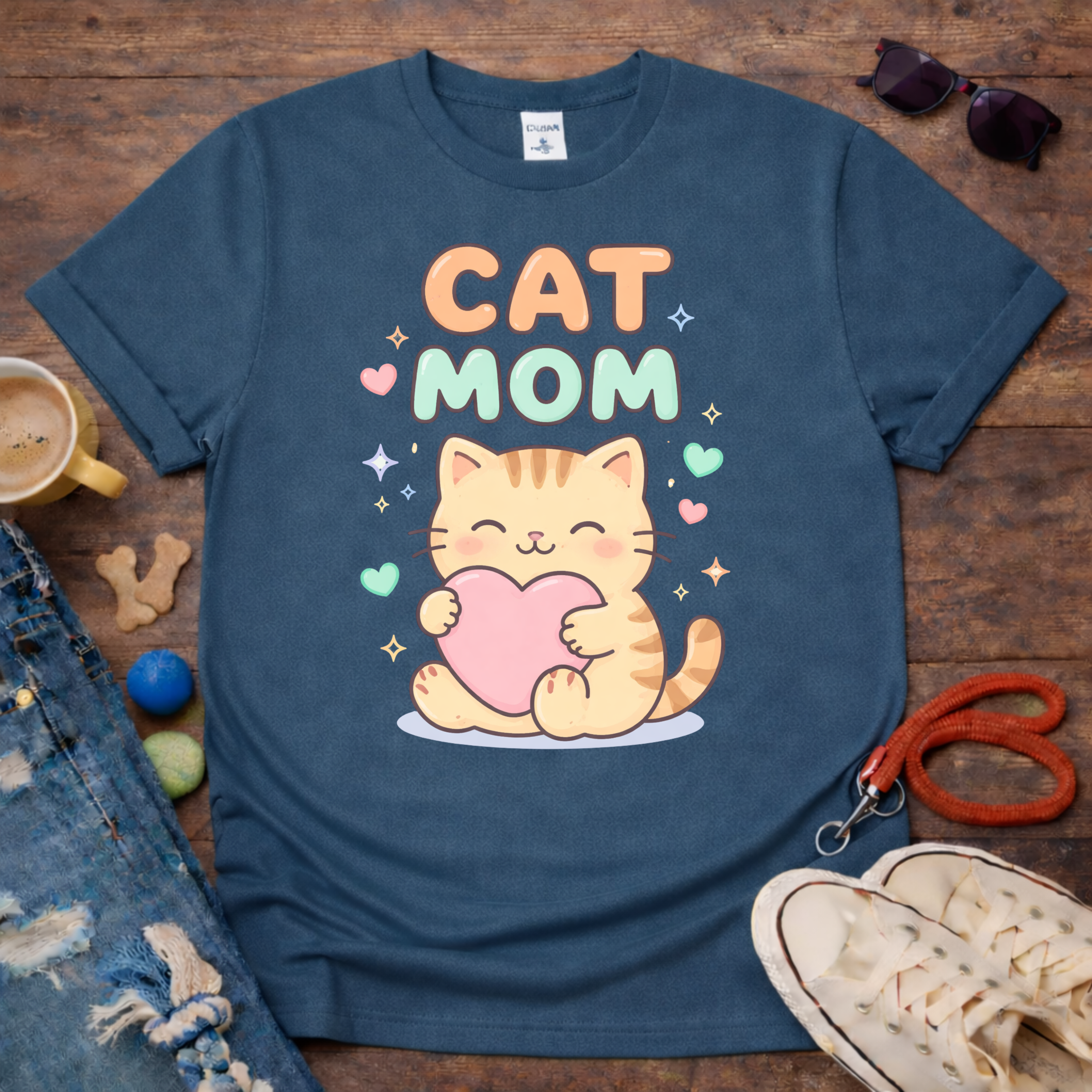 Cat mom 2 T-Shirt